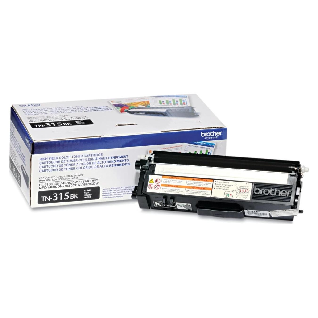 Tóner Brother TN315BK Negro Láser Alto Rendimiento 6000 Páginas