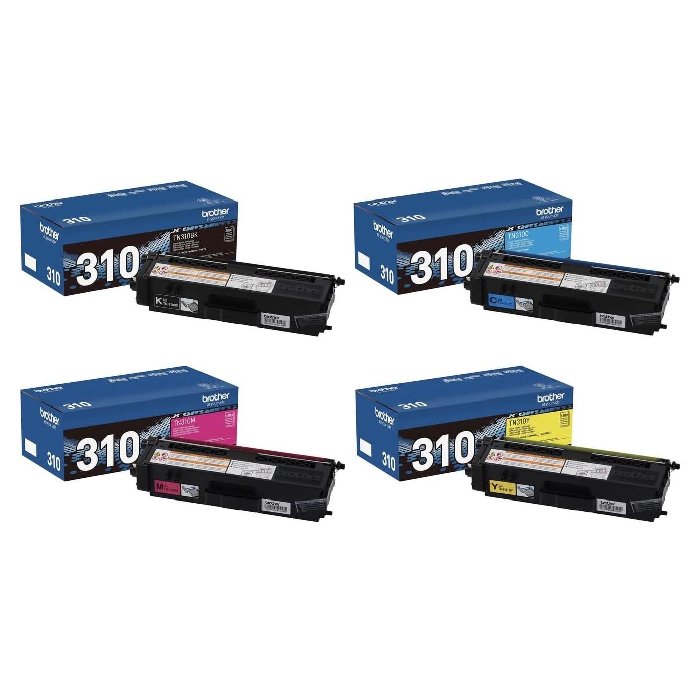 Cartuchos de Tóner Brother TN310 - 4 Colores, 2200 Páginas