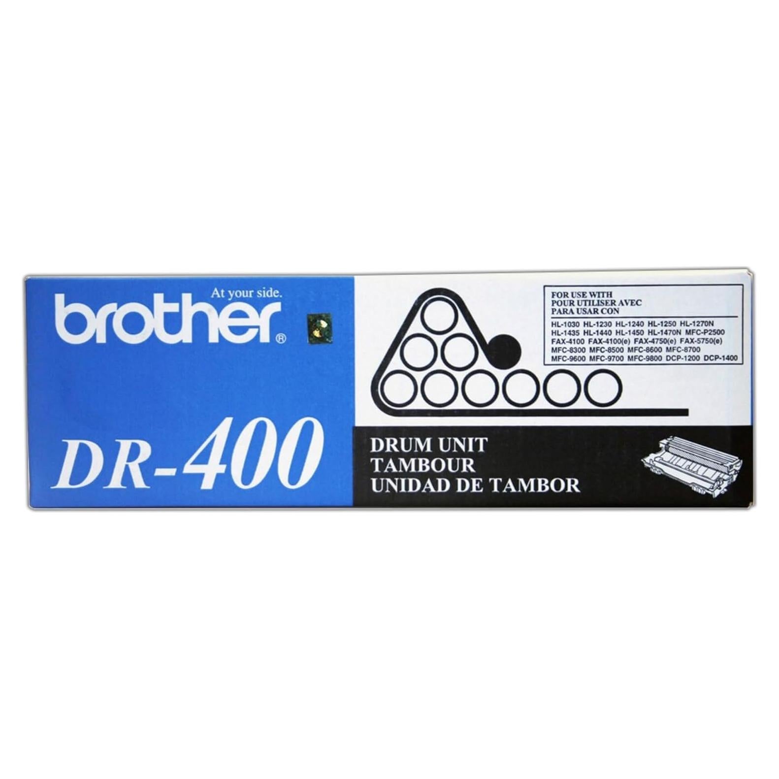 Cartucho de Tambor Brother DR400 - Negro, Rinde 20,000 Páginas
