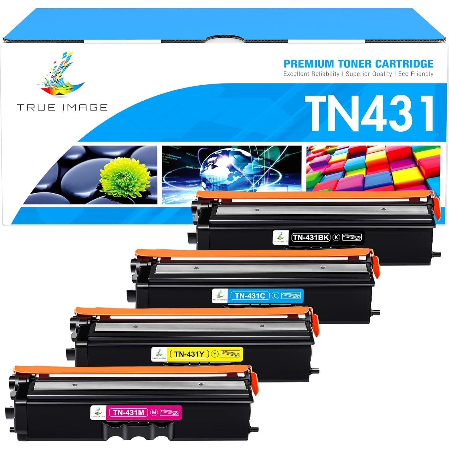 Cartucho de Tóner Compatible Brother TN431 Paquete de 4 Colores