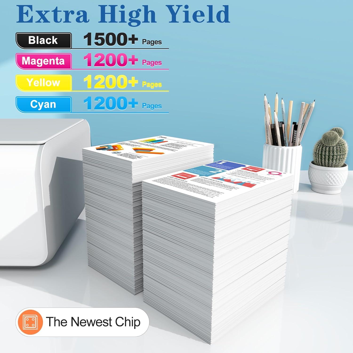 Cartuchos de Tóner TN229 Aililiya Paquete de 4 Alta Capacidad