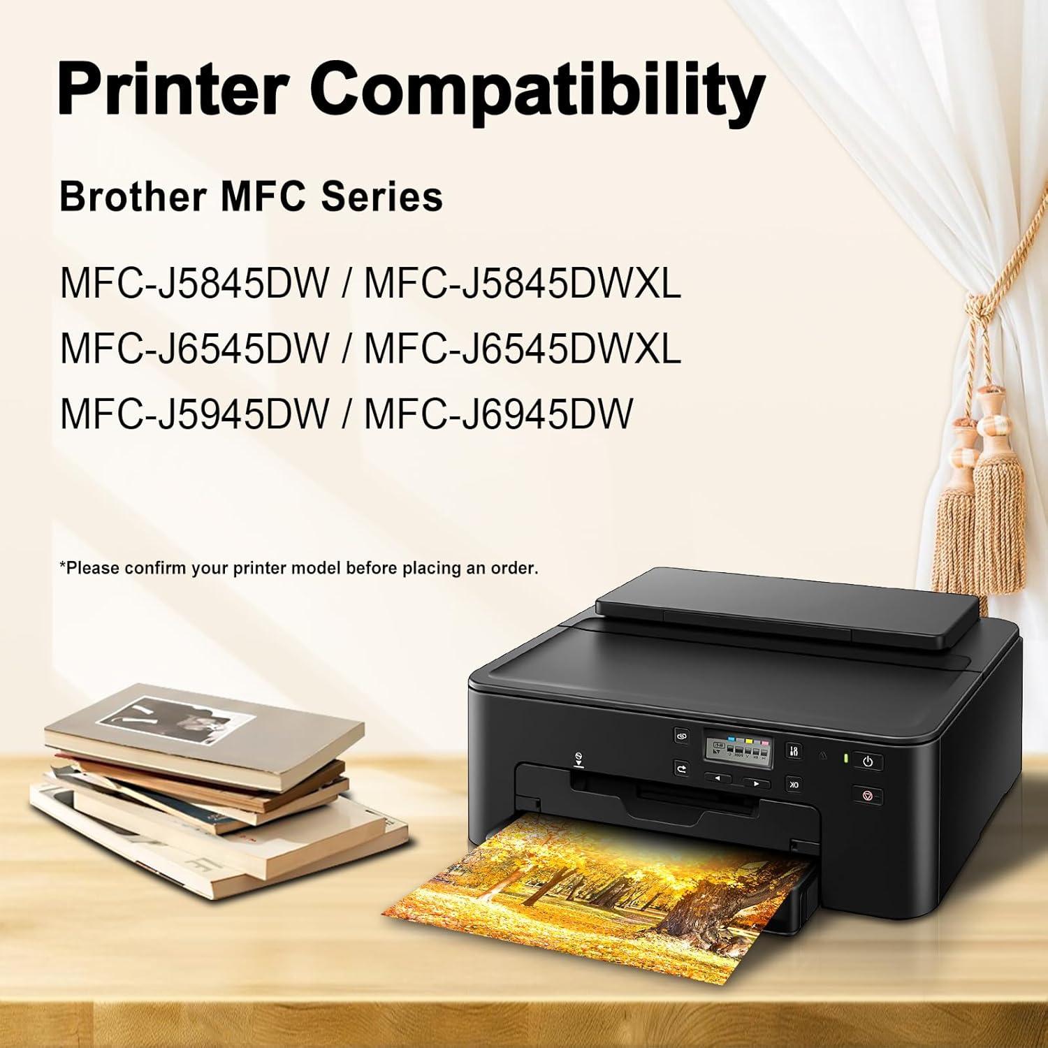 Cartuchos de tinta compatibles MS DEER LC3037 BK/C/M/Y 8 unidades