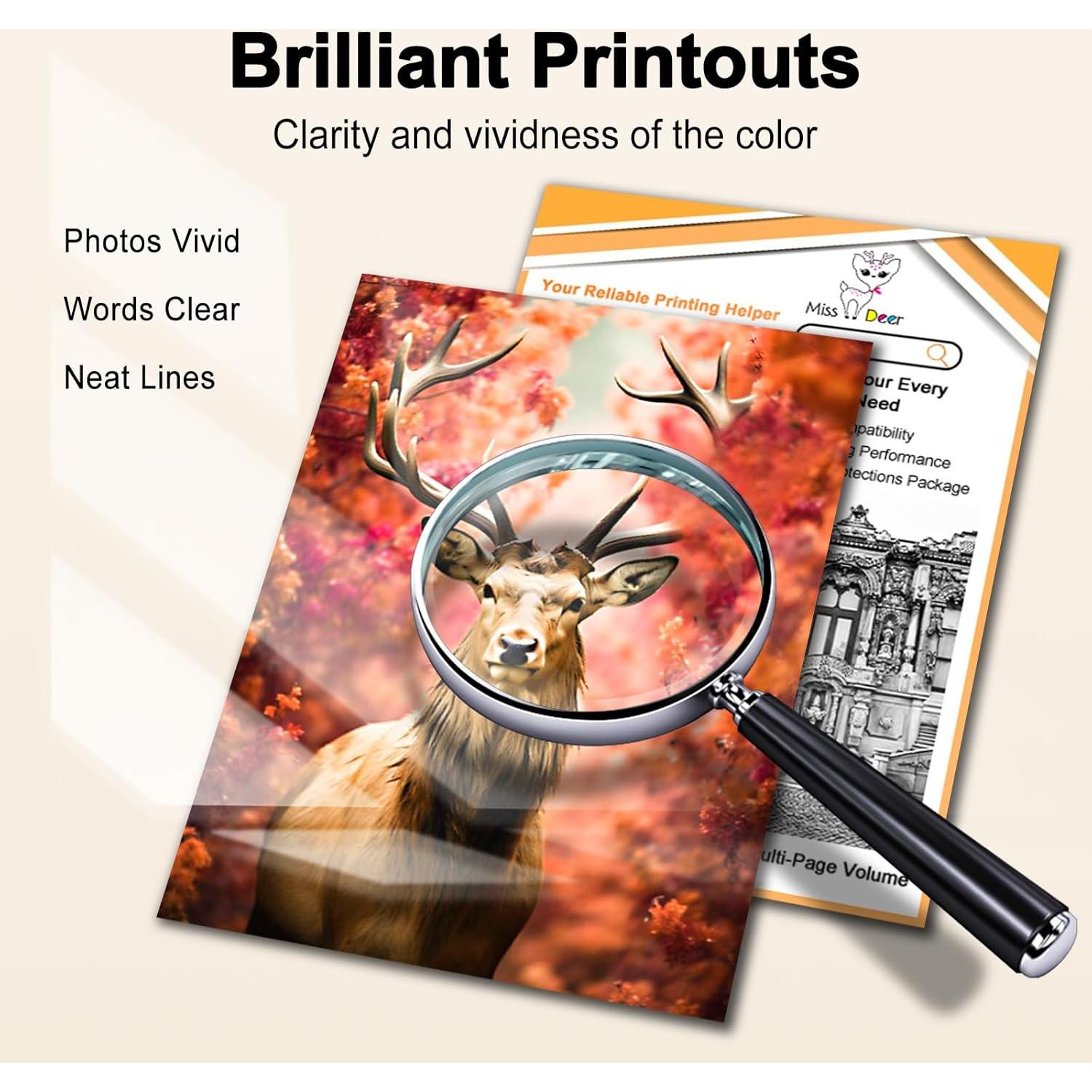 Cartuchos de tinta compatibles MS DEER LC3037 BK/C/M/Y 8 unidades