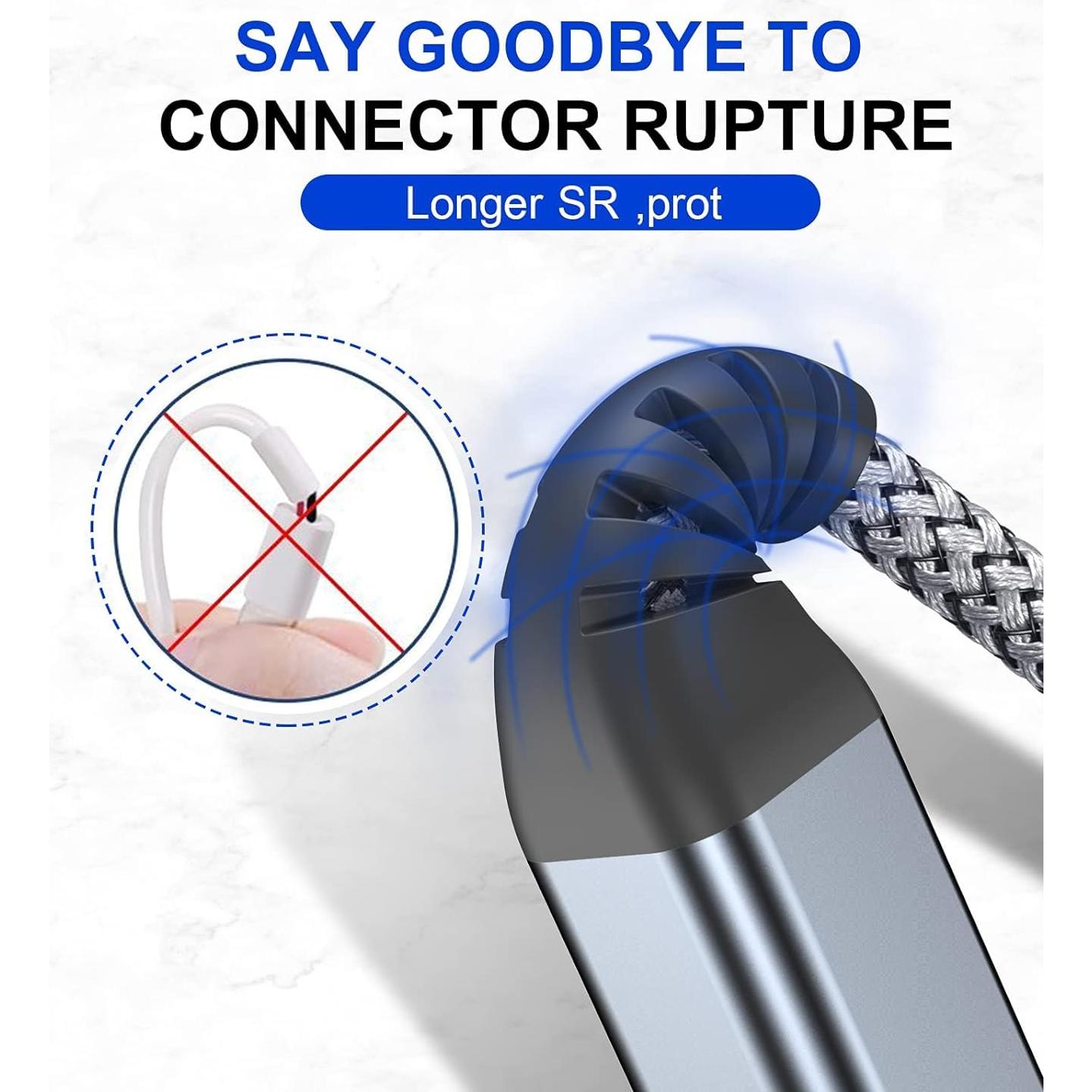 Cable de impresora USB 2.0 sweguard 4.57m trenzado nylon - Negro