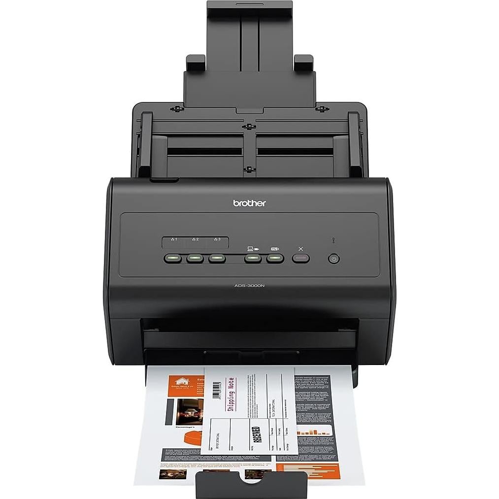 Escáner de Documentos Brother ADS-3000N Alta Velocidad 50ppm