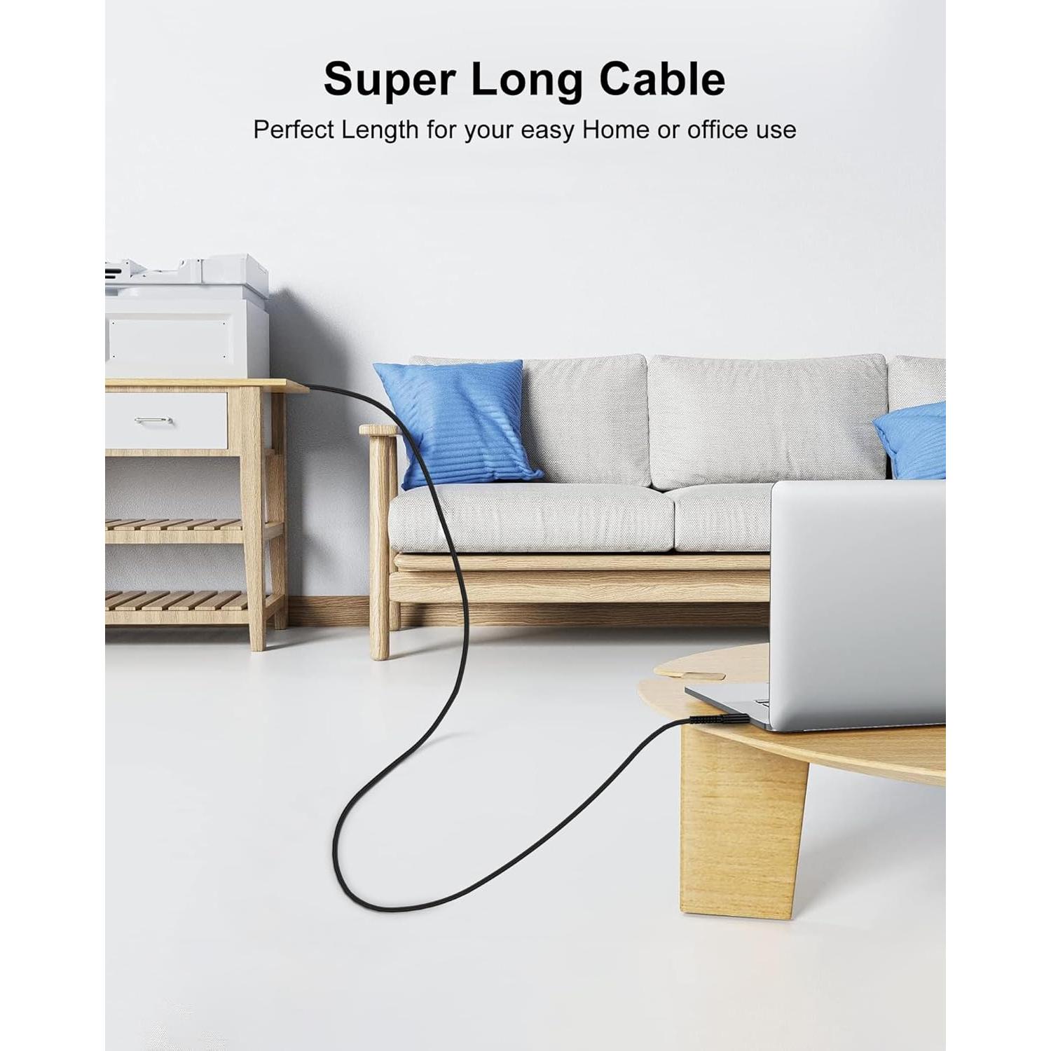 Cable USB 2.0 AILKIN 1.83 m A a B para impresora y escáner