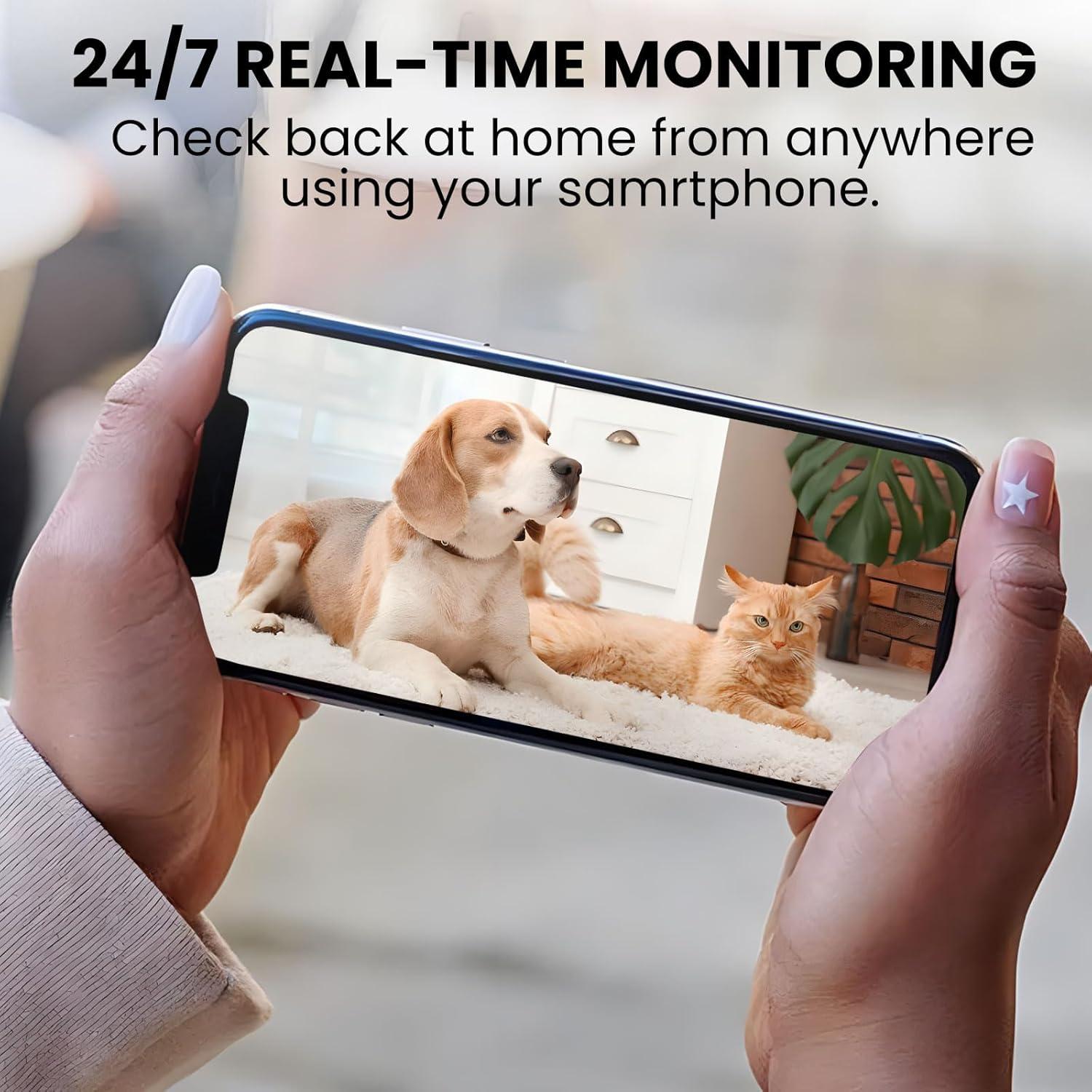 Cámara de Seguridad Funstorm X1 WiFi 4K, Visión Nocturna