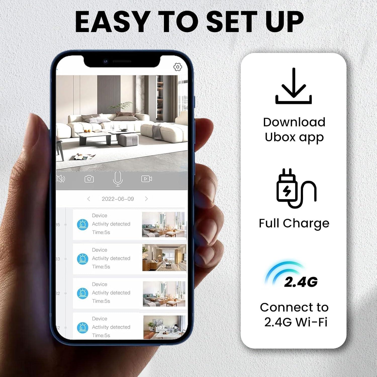 Cámara de Seguridad Funstorm X1 WiFi 4K, Visión Nocturna