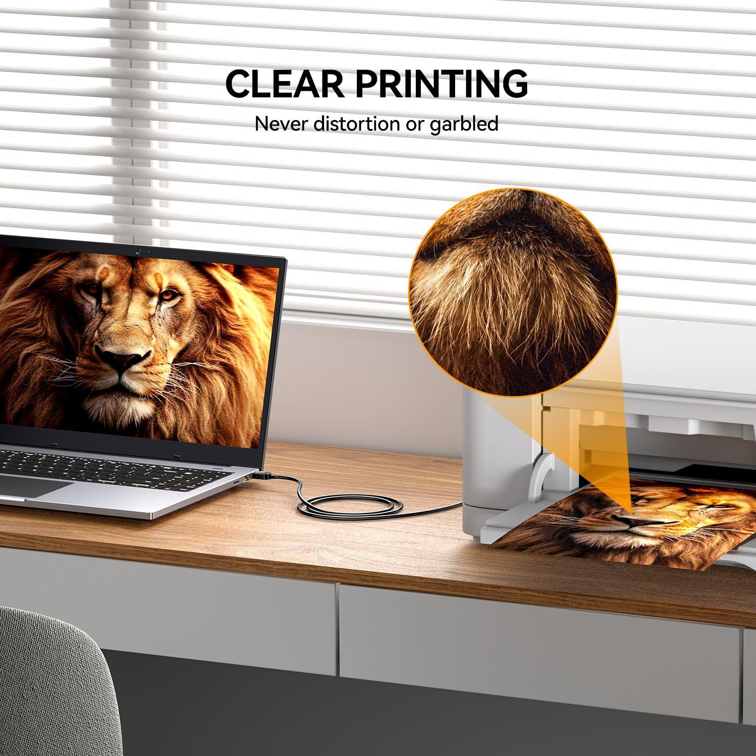 Cable de Impresora USB 2.0 SAMZHE 1.5M Alta Velocidad