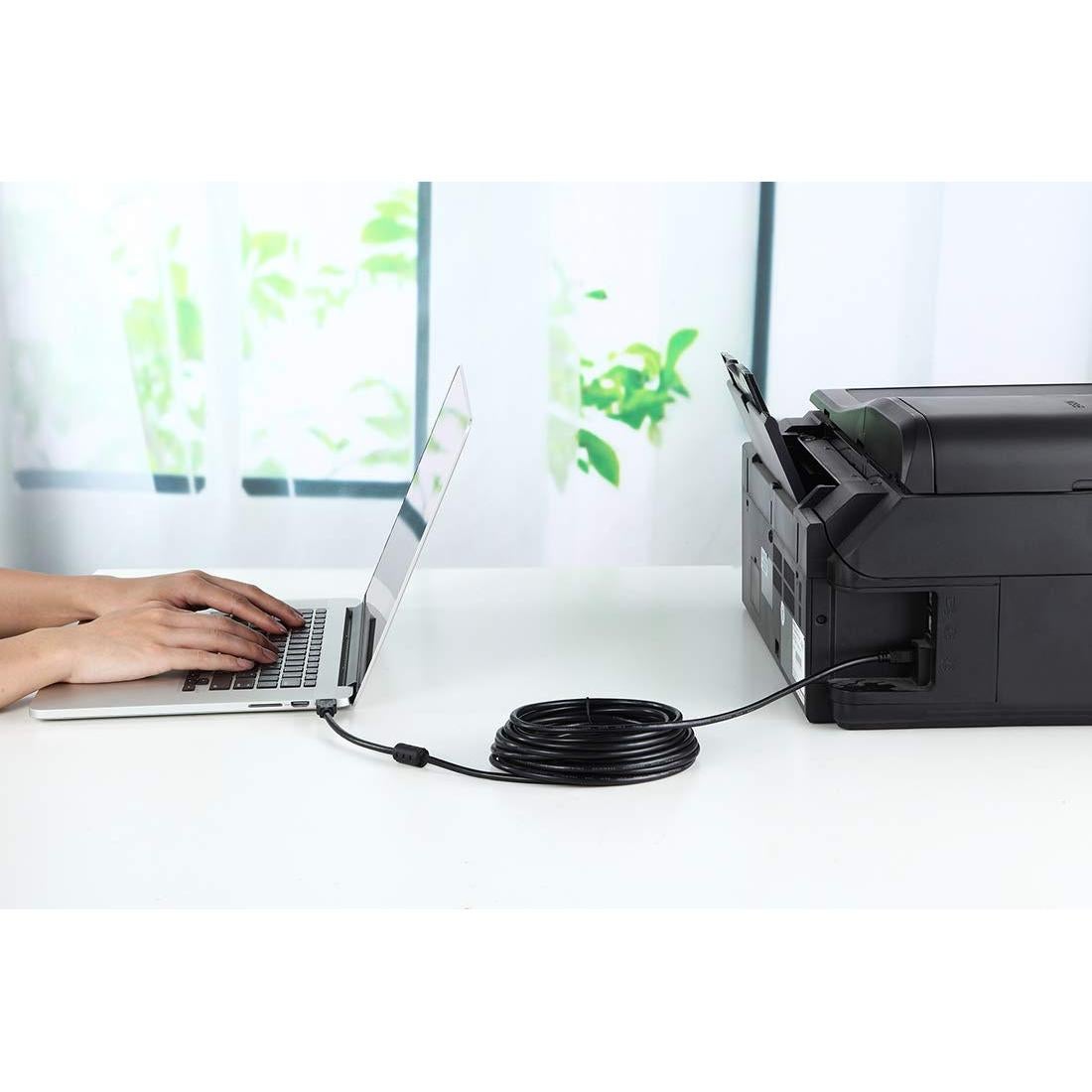 Cable de Impresora USB 2.0 3.05m Nobrand Tipo A a B Negro