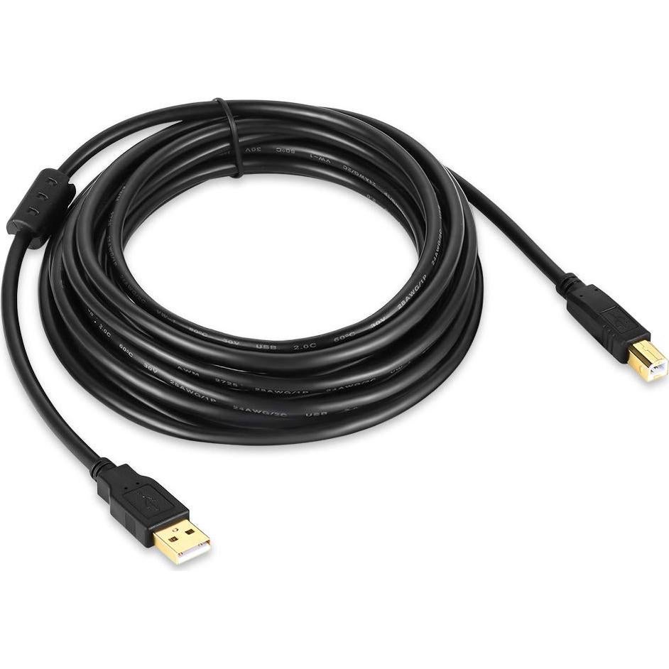 Cable de Impresora USB 2.0 3.05m Nobrand Tipo A a B Negro