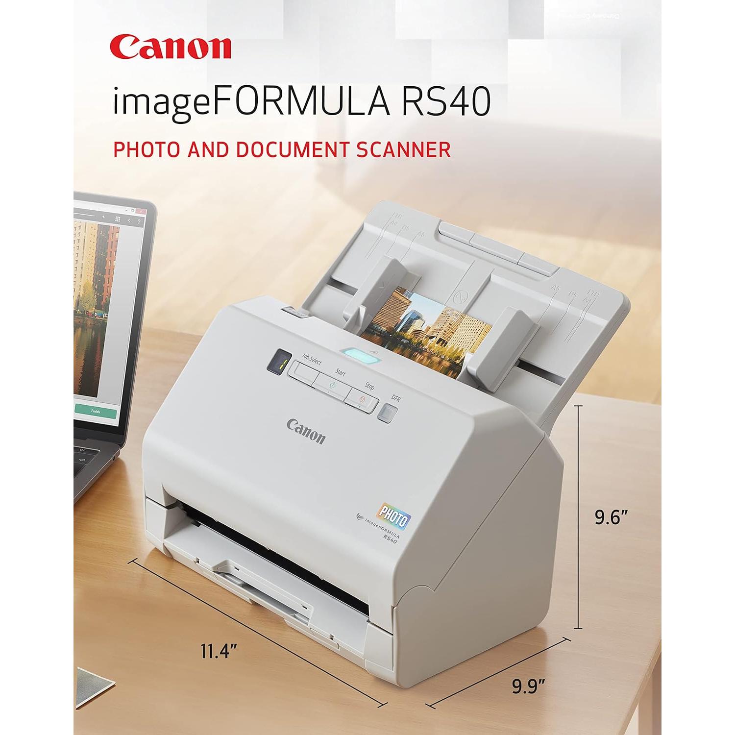 Escáner de fotos y documentos Canon imageFORMULA RS40 USB