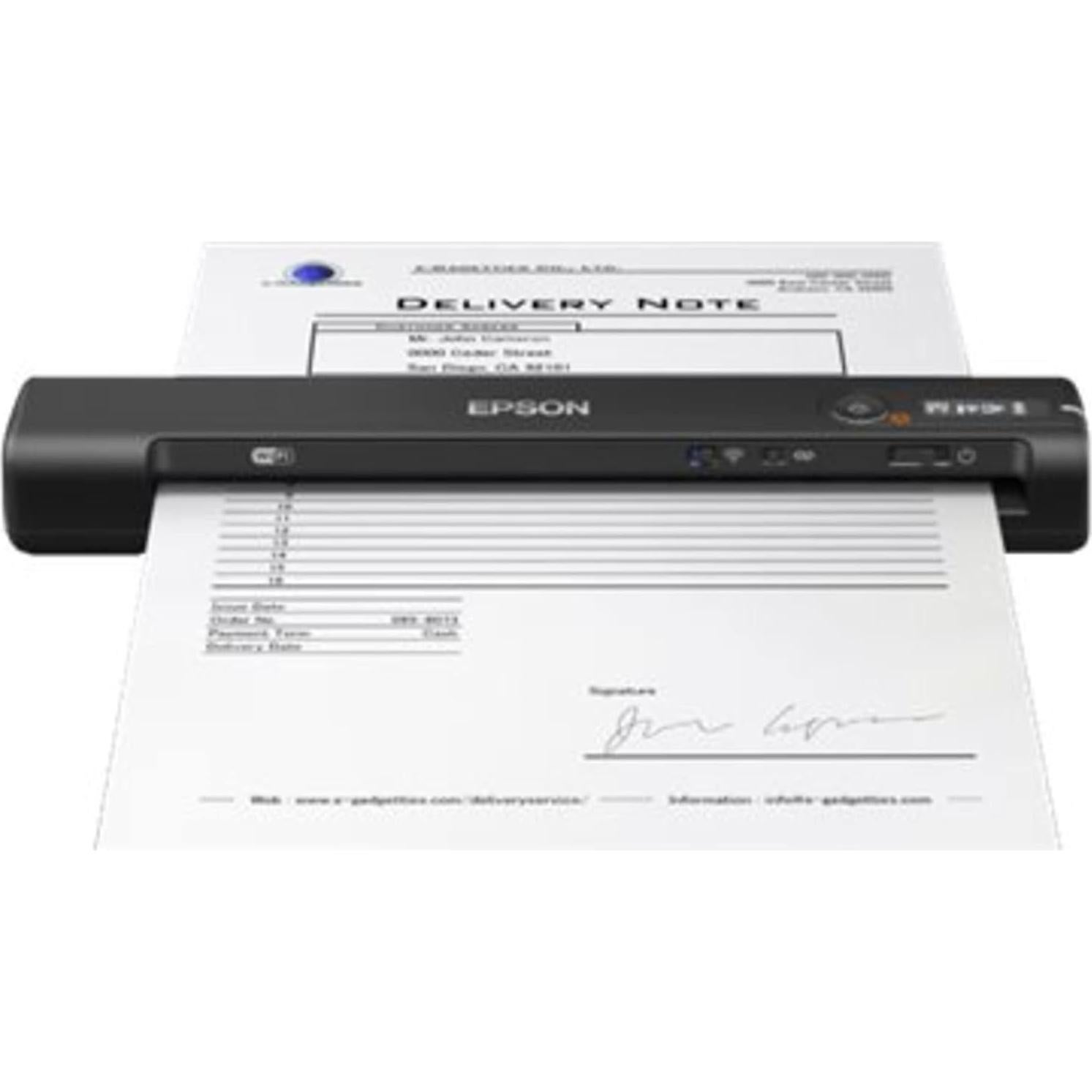Escáner portátil inalámbrico Epson WorkForce ES-60W 27.2x4.6cm