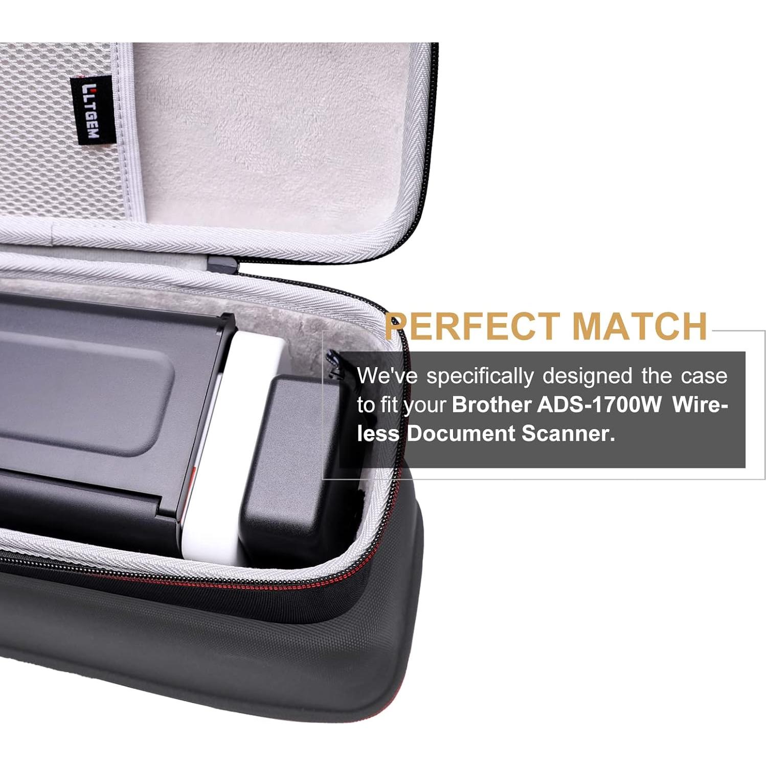 Funda Dura LTGEM para Escáner Brother ADS-1700W/1800W - Protección Viaje