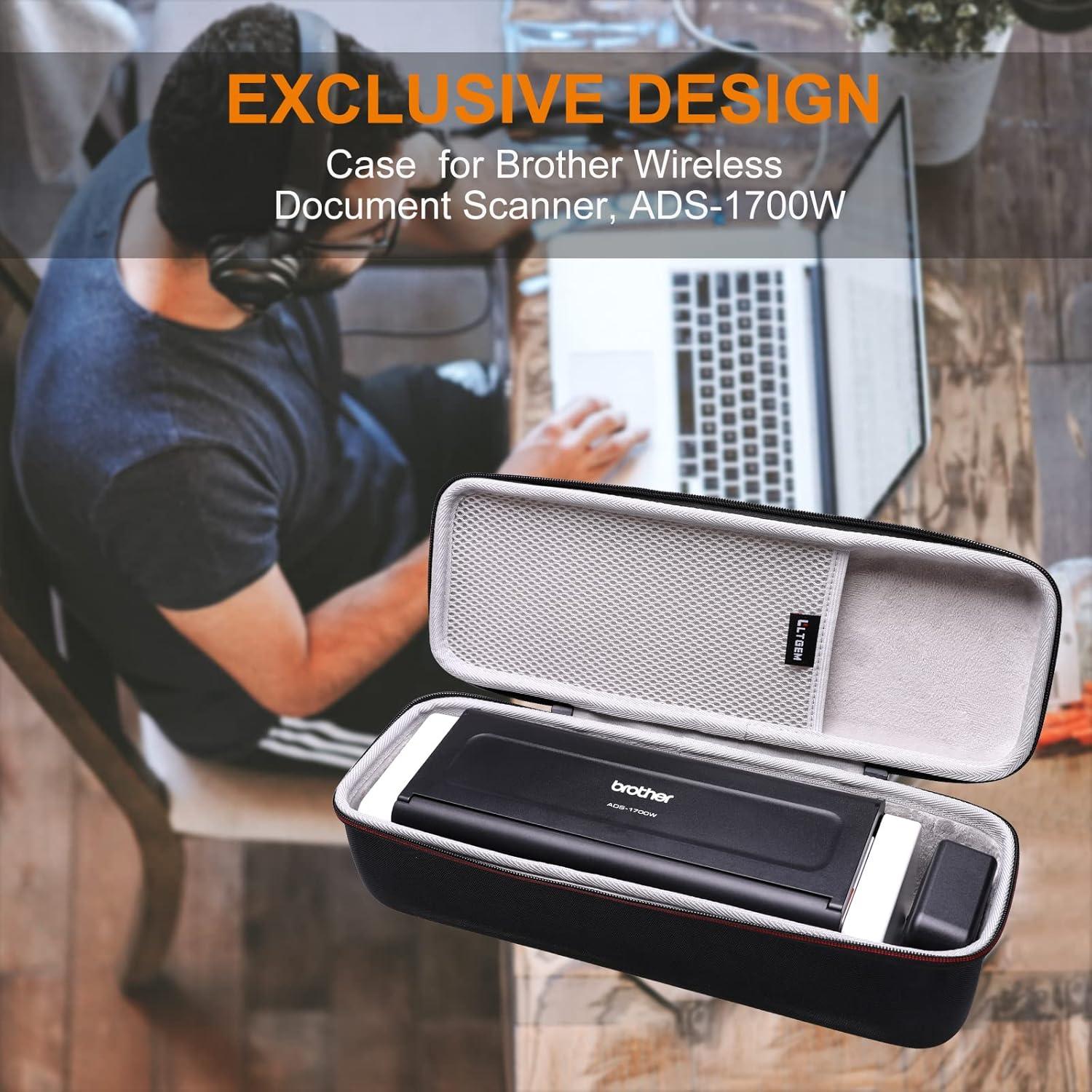 Funda Dura LTGEM para Escáner Brother ADS-1700W/1800W - Protección Viaje