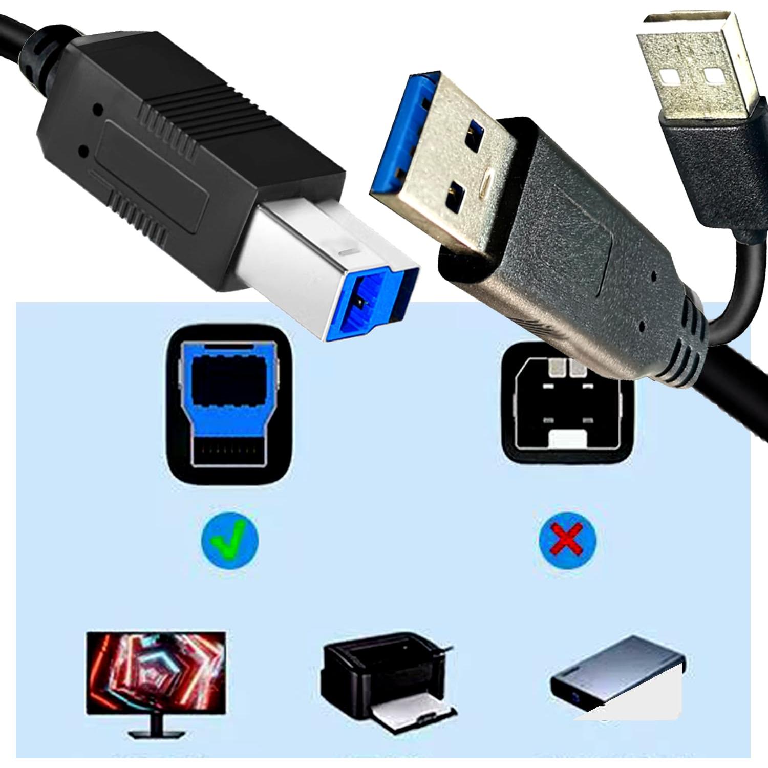 Cable USB 3.0 Lianjie 75FT A macho a B macho alta velocidad