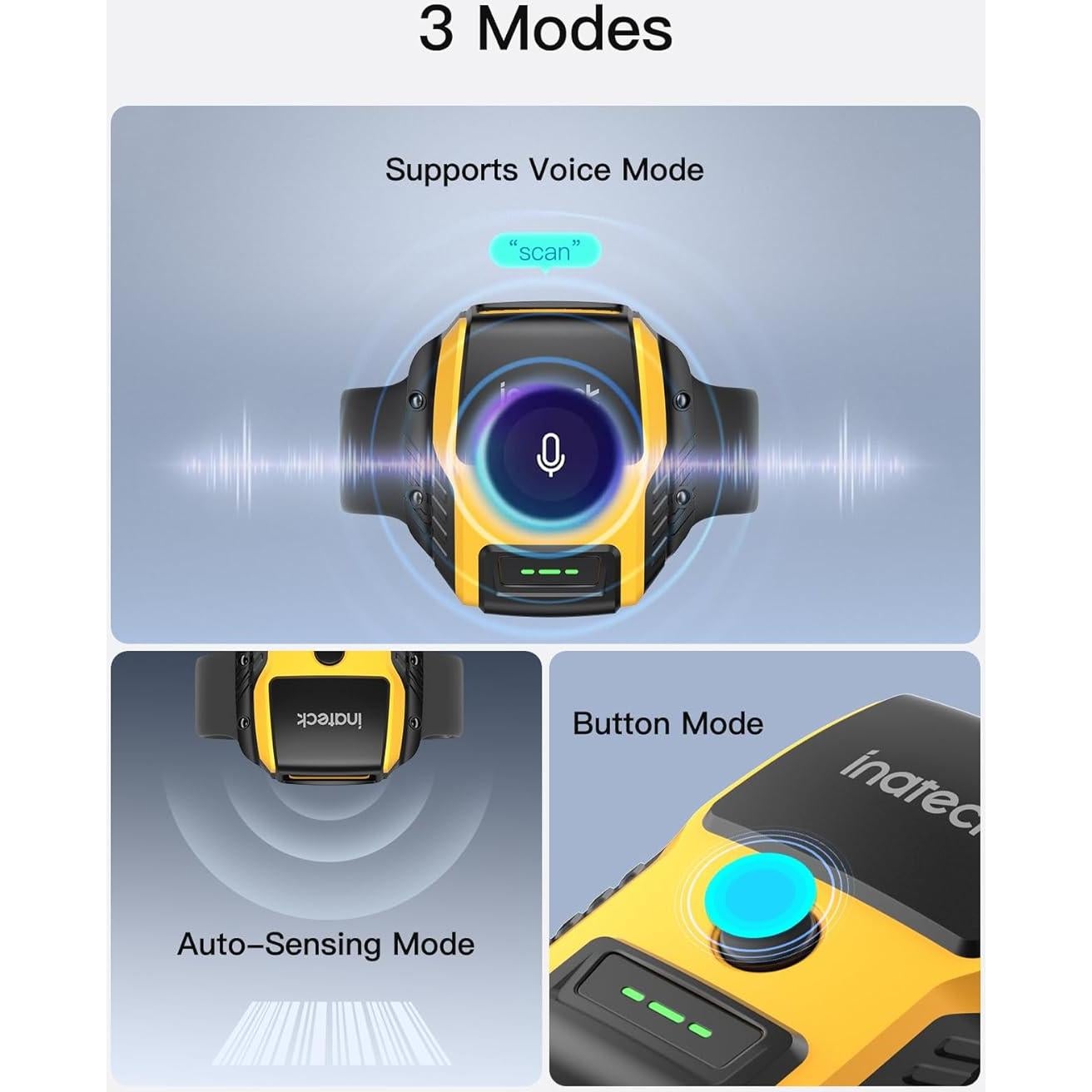 Escáner de Código de Barras 2D Inateck N6022-BK Bluetooth 5.3