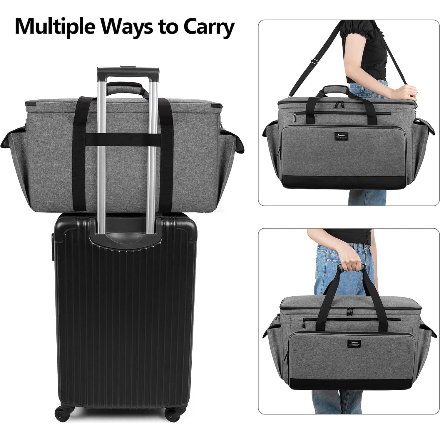 Funda CURMIO para Máquina de Coser y Bordar con Ruedas 56.4x24.1x34cm