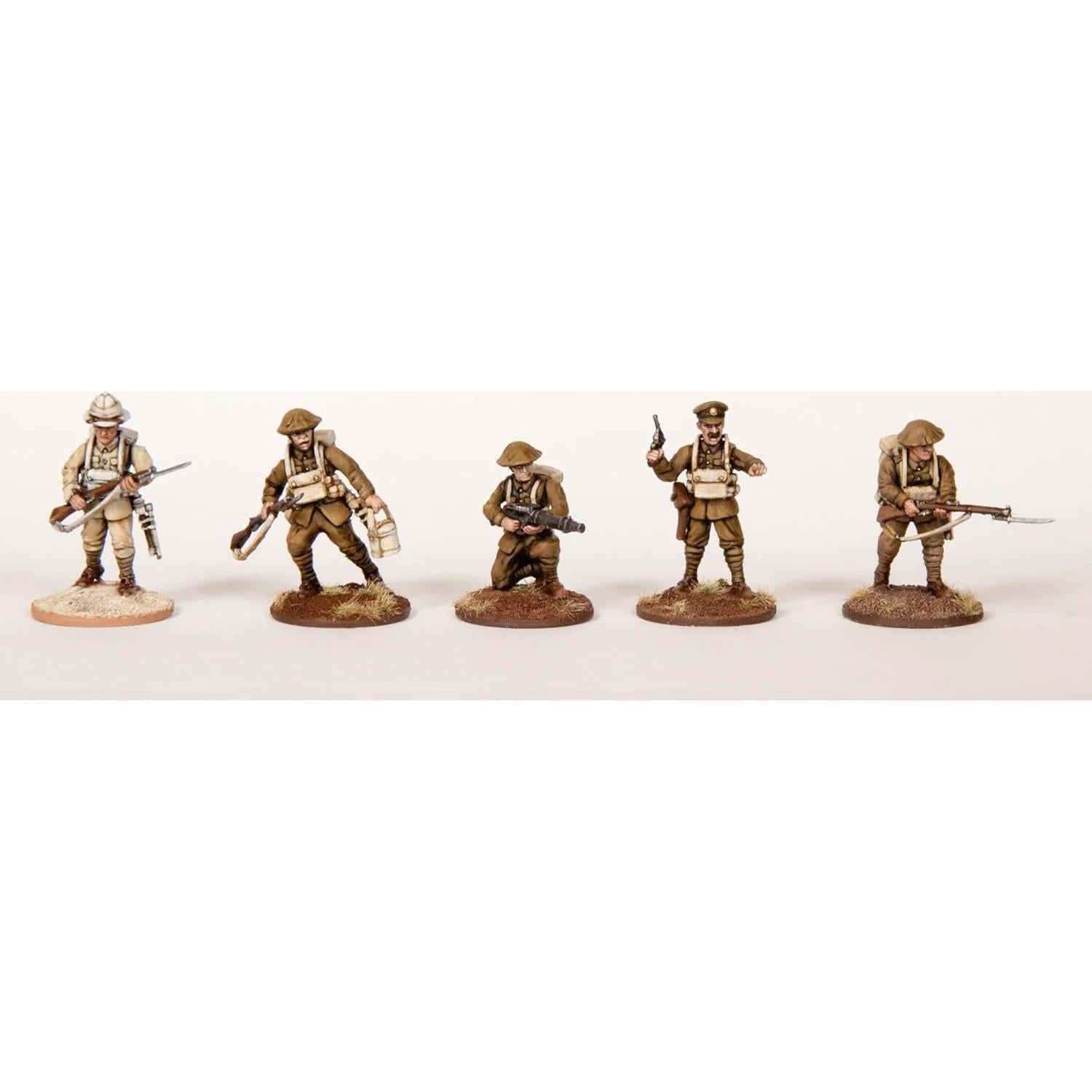 Figuras de Plástico Duro Wargames Atlantic Infantería Británica 30 Piezas