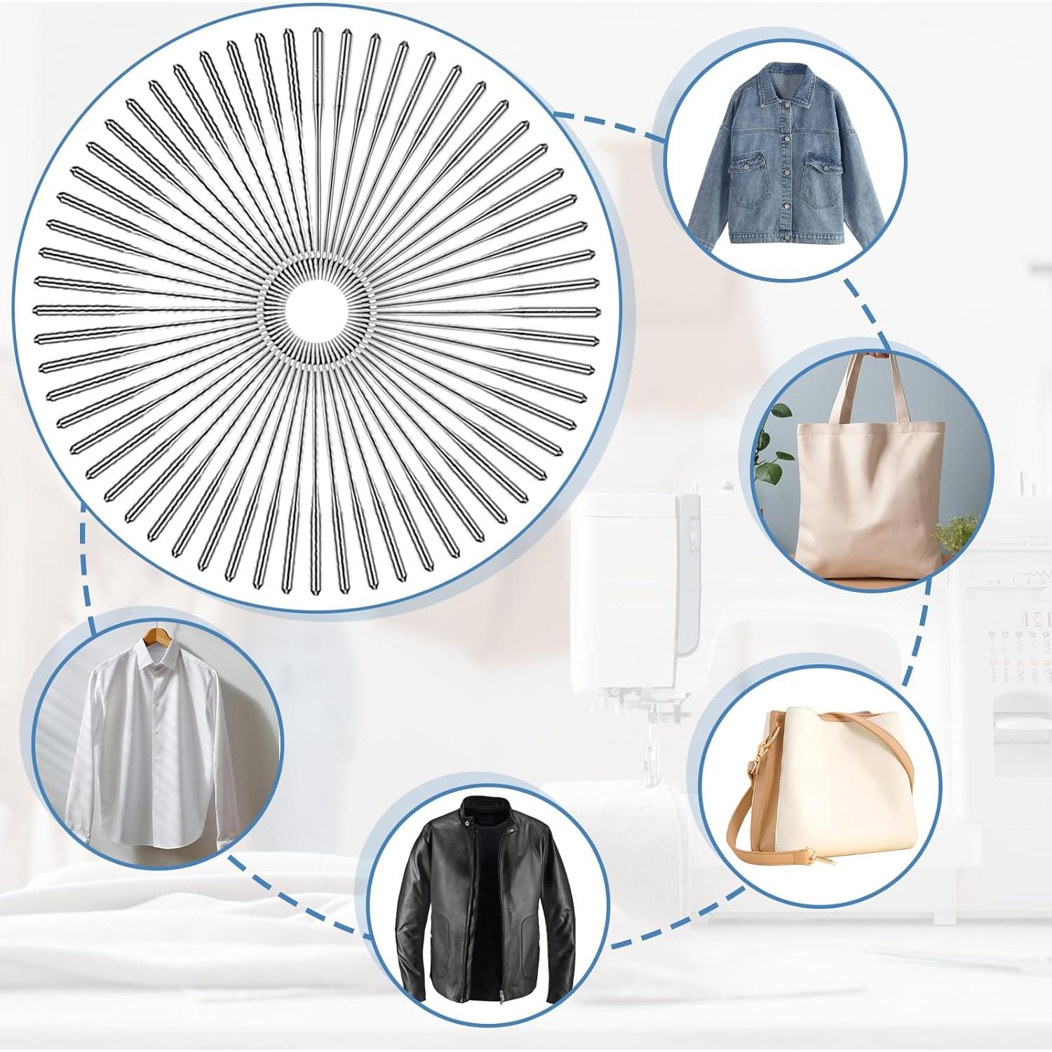 50 Agujas Universales de Coser DIVINA VITAE 75/11 Alta Resistencia