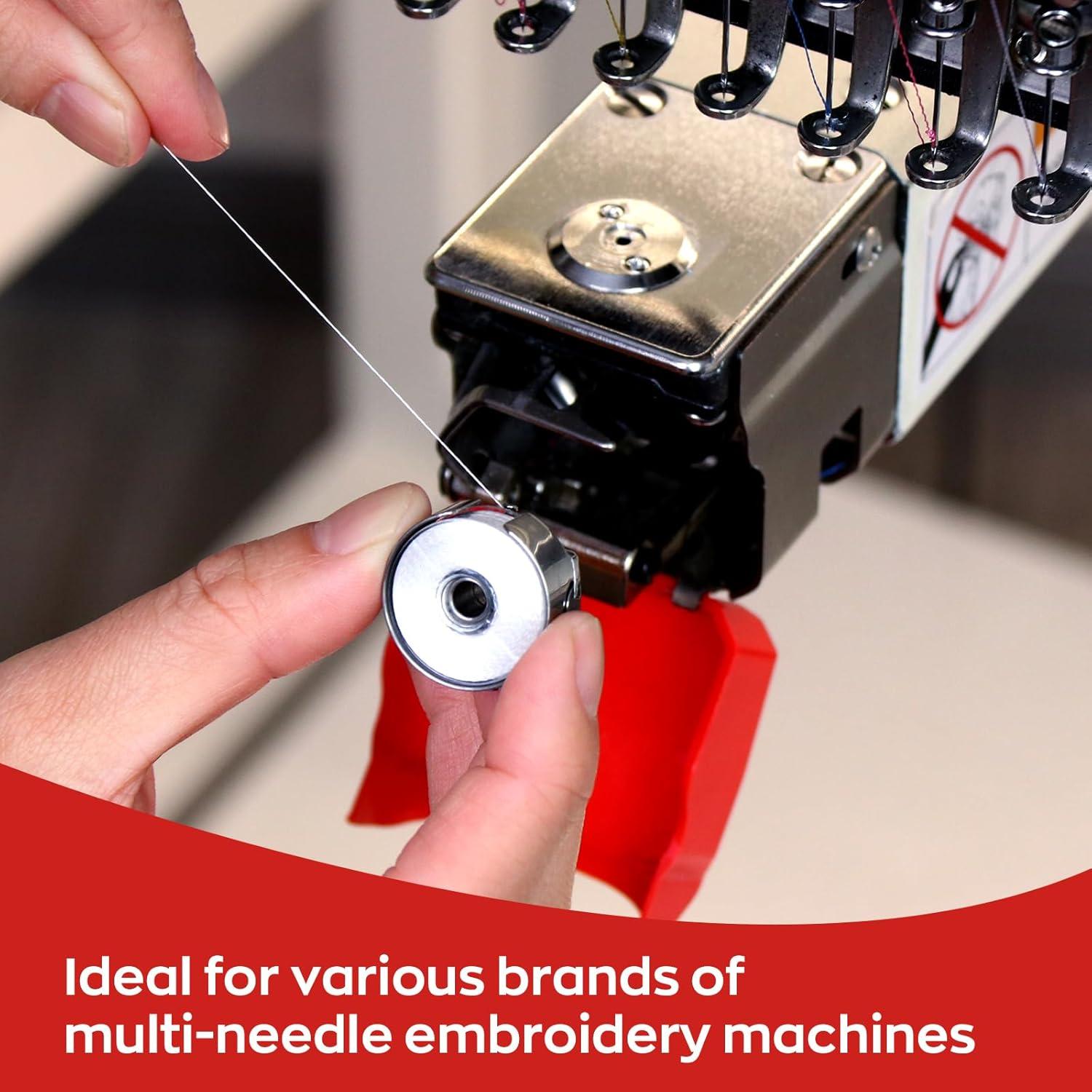 Bobinas Preenrolladas Poolin 75D L Blanco 144pcs 110 Yardas