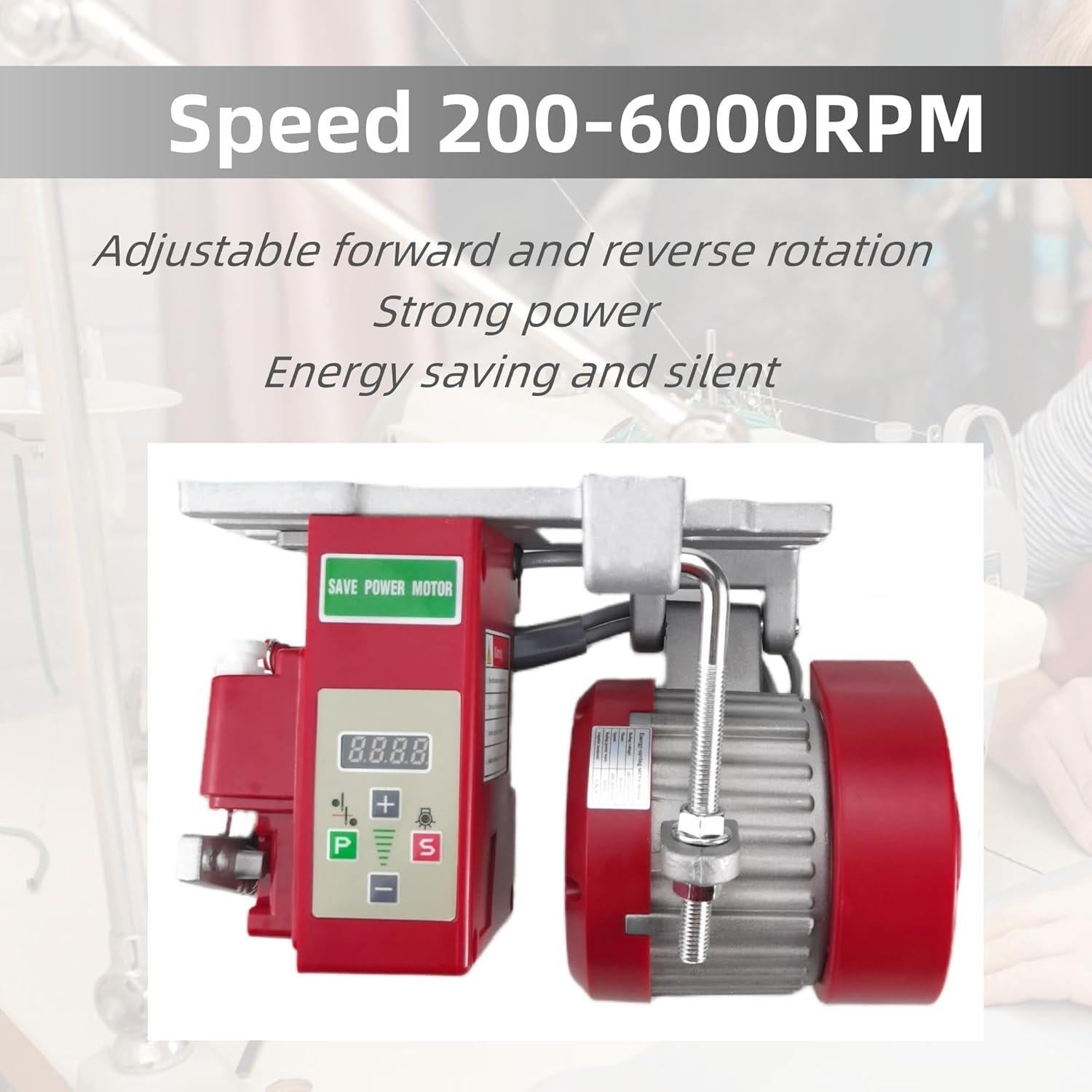 Motor de Máquina de Coser Servo SYLPHID 750W Silencioso