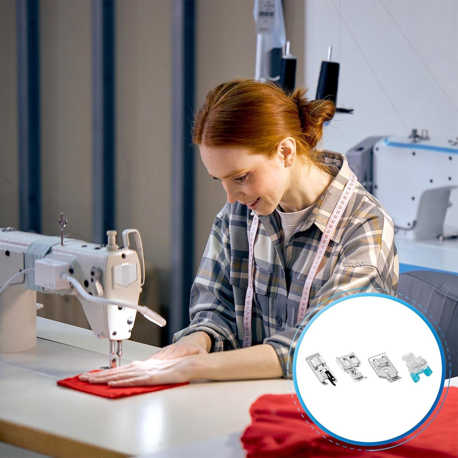 Juego de 4 Patas de Prensatelas para Máquina de Coser FIKLOTA