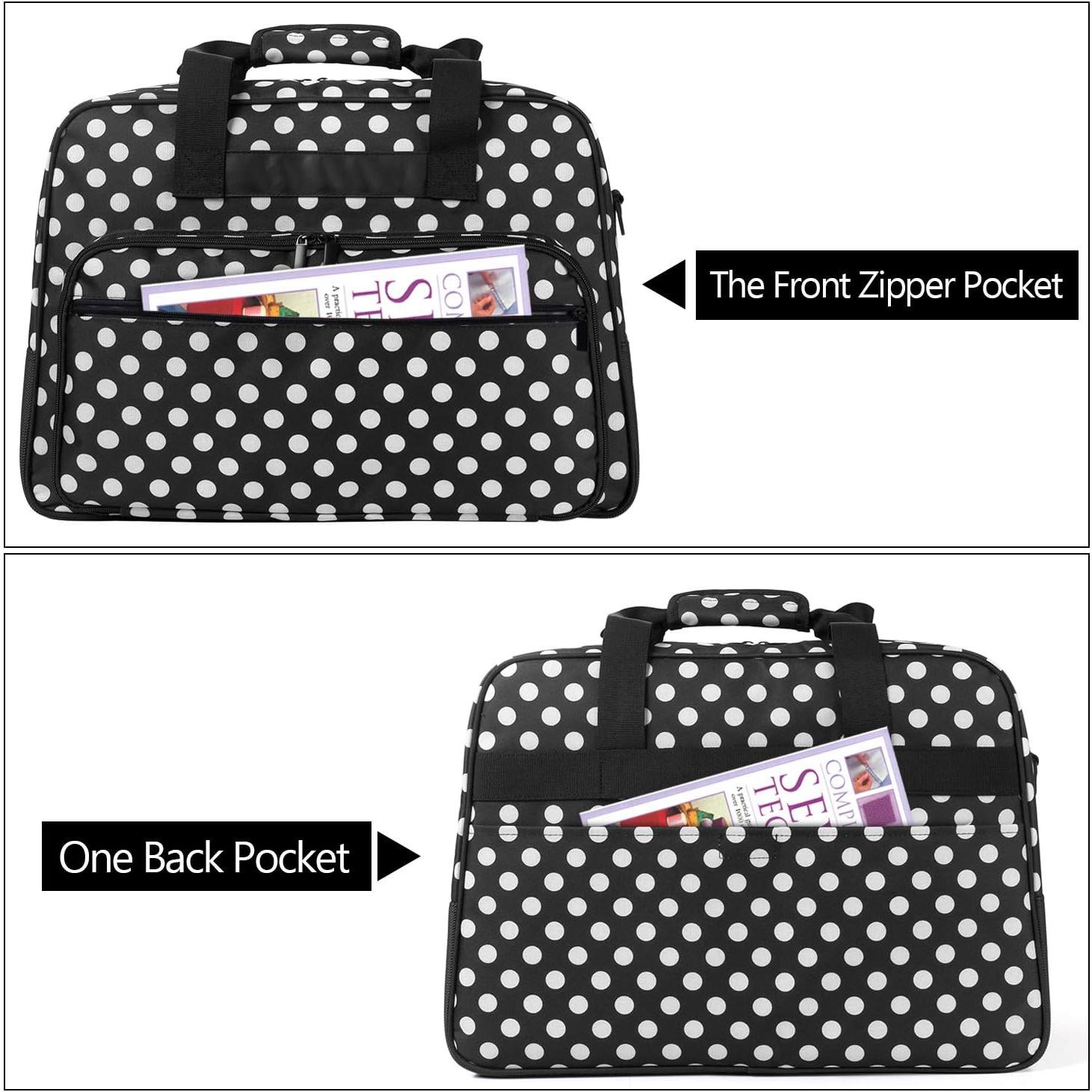 Bolsa de Transporte para Máquina de Coser Yarwo Puntos Negros