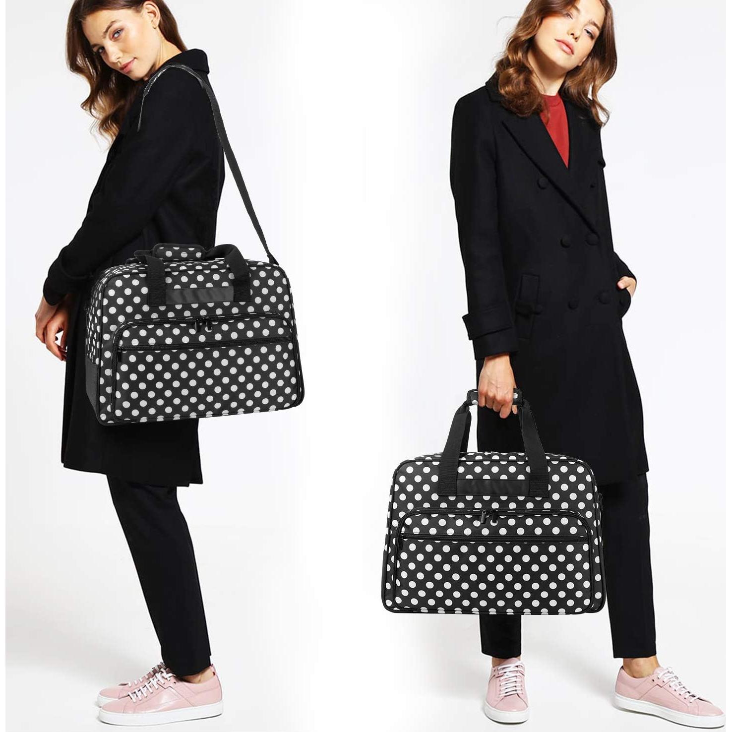 Bolsa de Transporte para Máquina de Coser Yarwo Puntos Negros