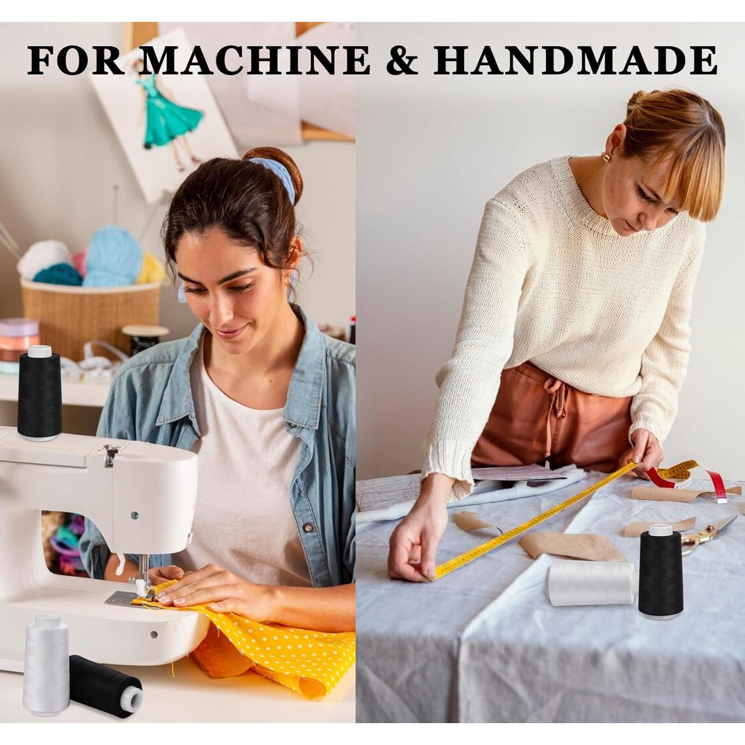 Juego de Hilo de Coser ilauke 4 Carretes 3000 Yards Poliester