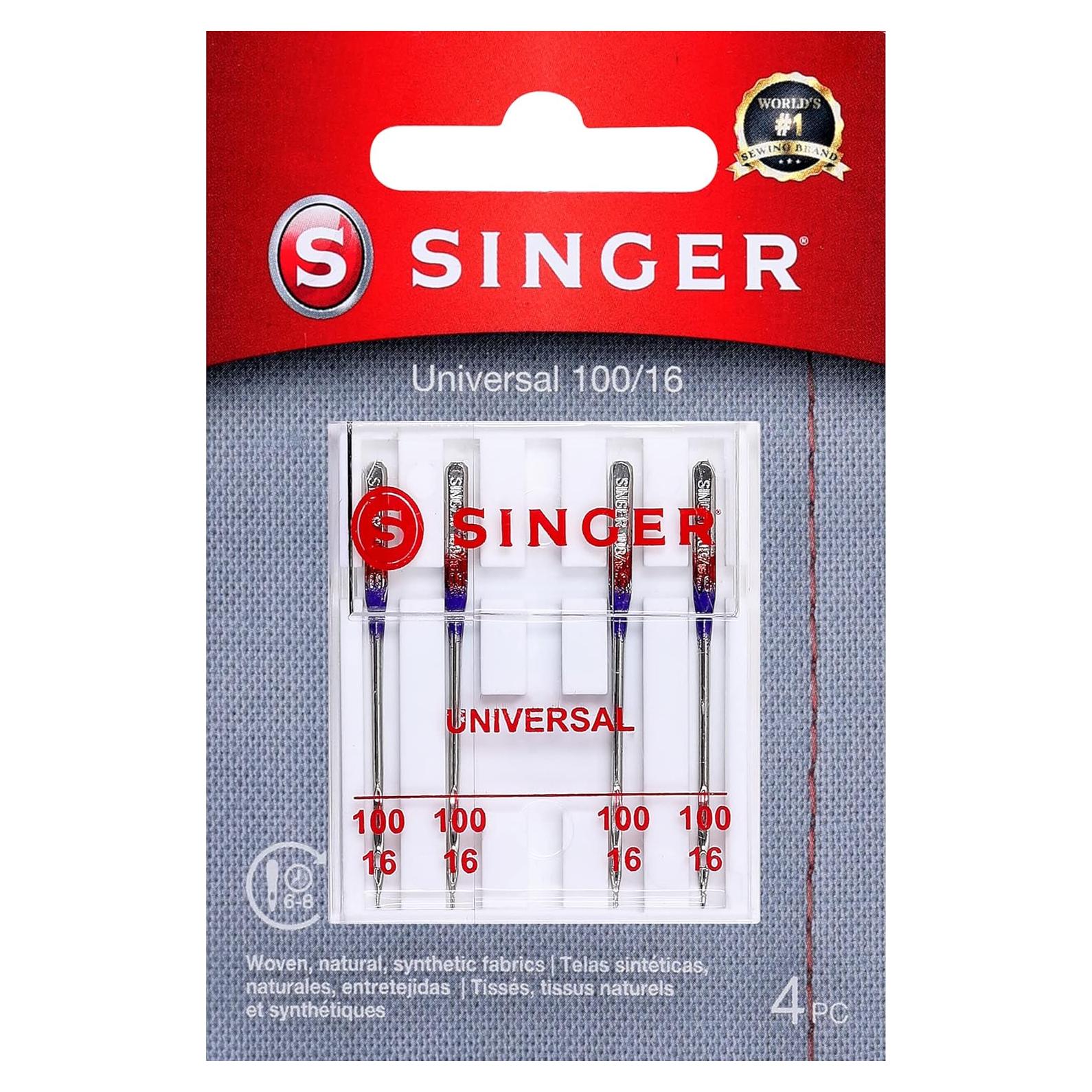 Agujas de Coser SINGER 04741 Tamaño 100/16 - 5 Unidades