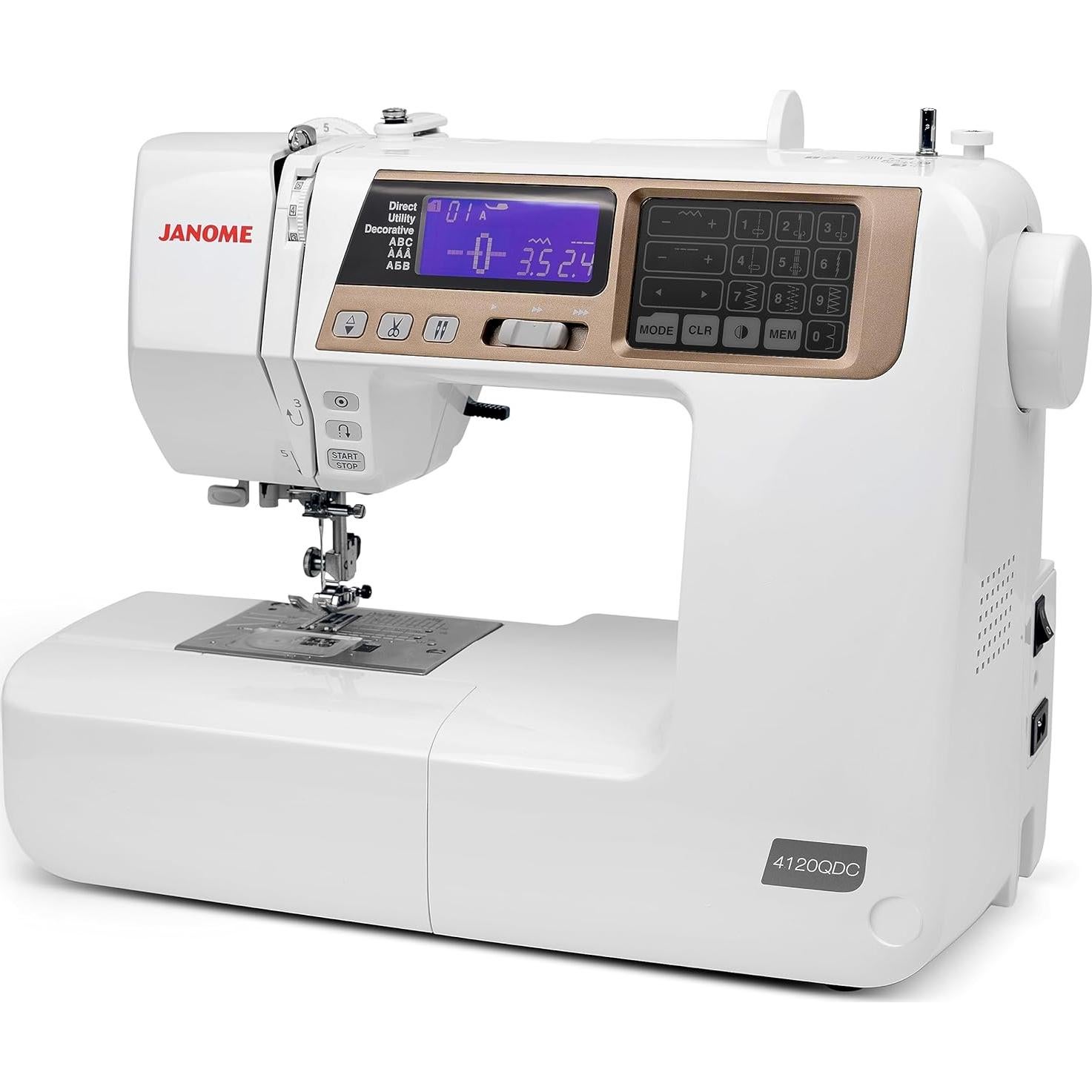 Máquina de Coser Janome 4120QDC-T Computarizada 120 Puntadas