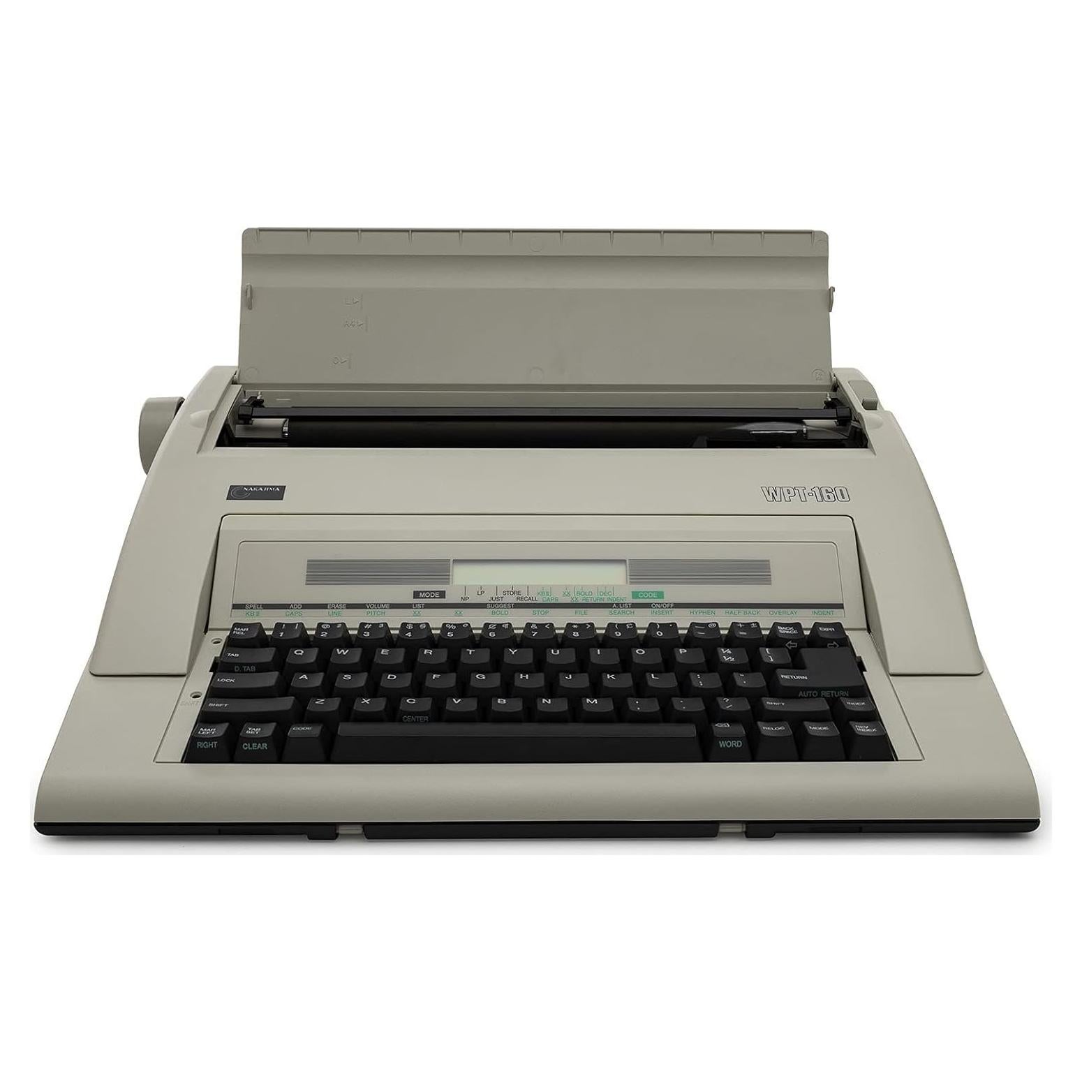 Máquina de escribir electrónica Nakajima WPT-160 con pantalla LCD