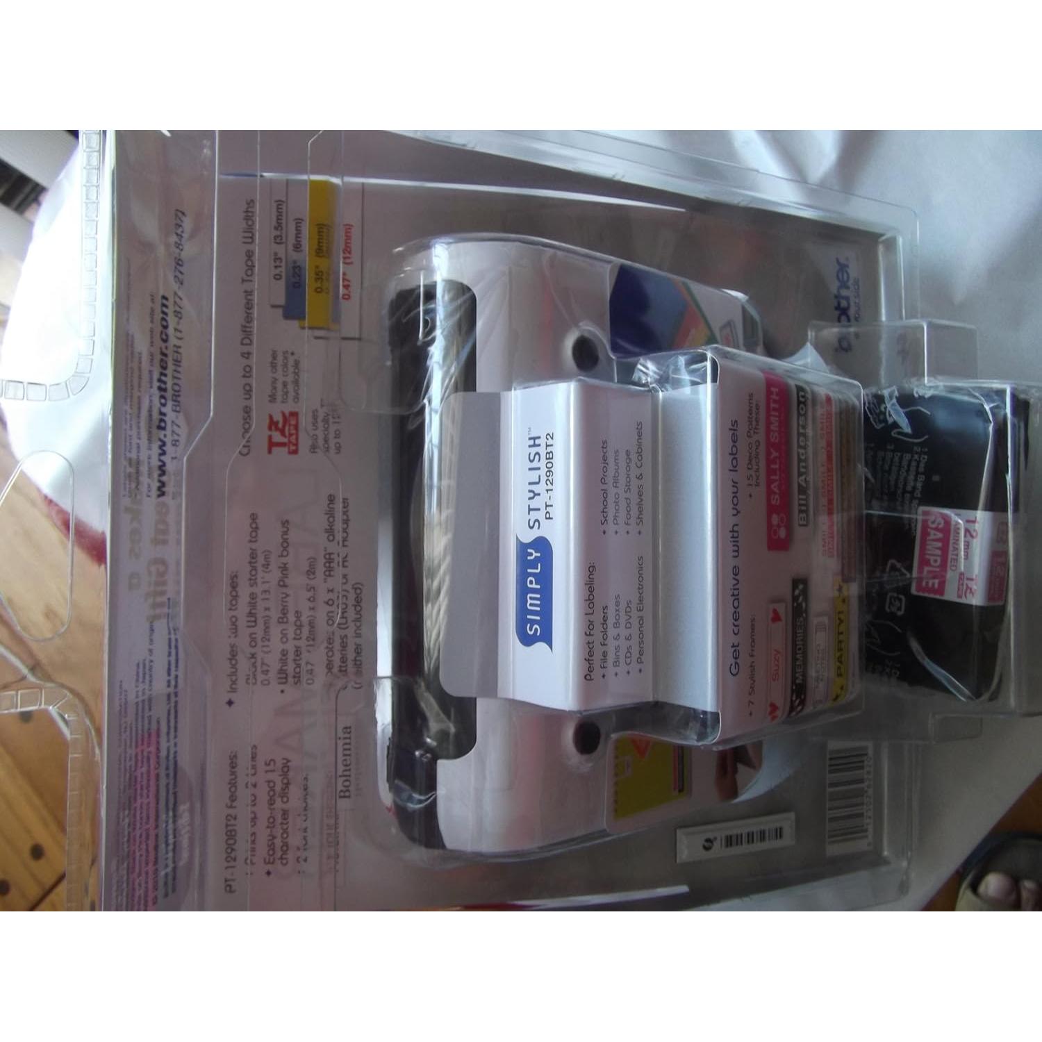 Etiquetadora Brother PT-1290 con Pantalla LCD y Modo Deco