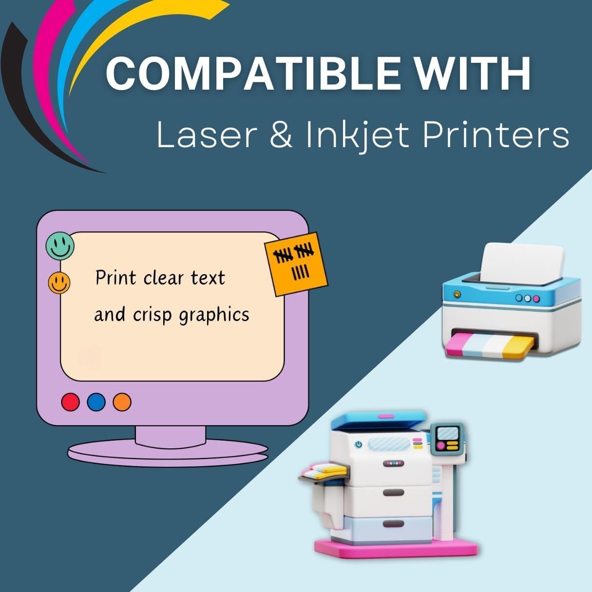 Etiquetas de Envío Autoadhesivas PACKZON 21.6x14 cm 1000 Unidades