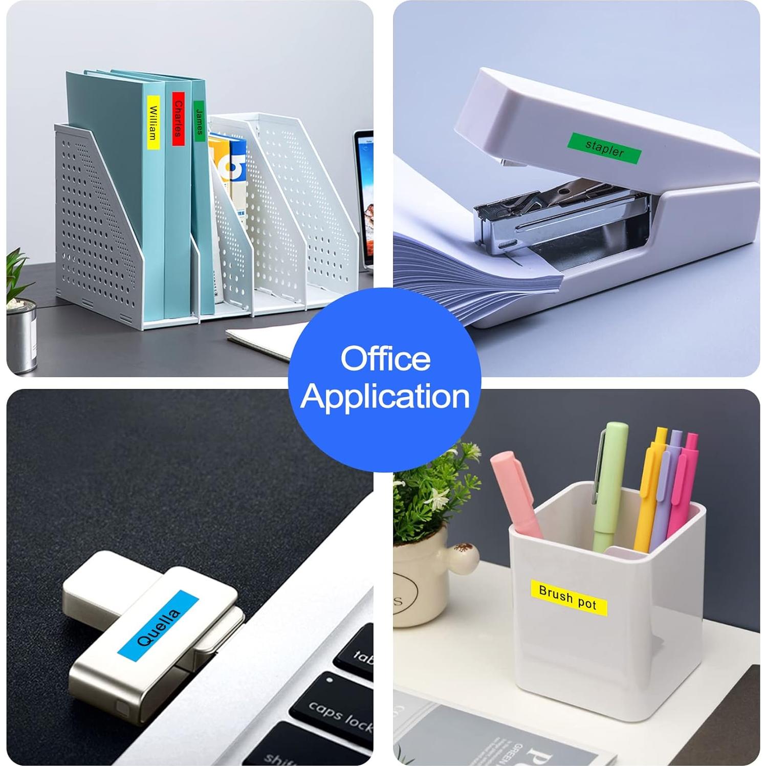 Cinta de Etiqueta 12mm BOYEEZON 6-Pack Compatible Brother