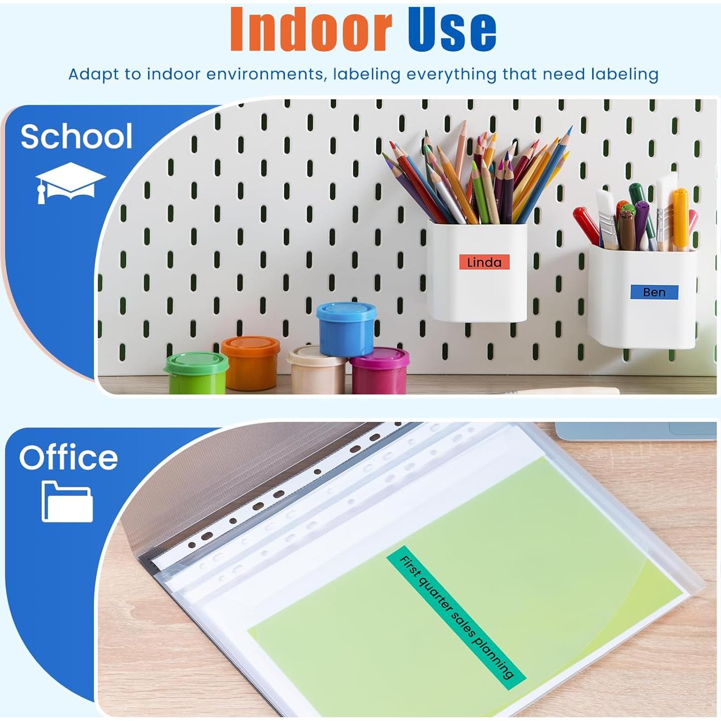 Cinta de Etiqueta 12mm Labelife Compatible Brother M Tape