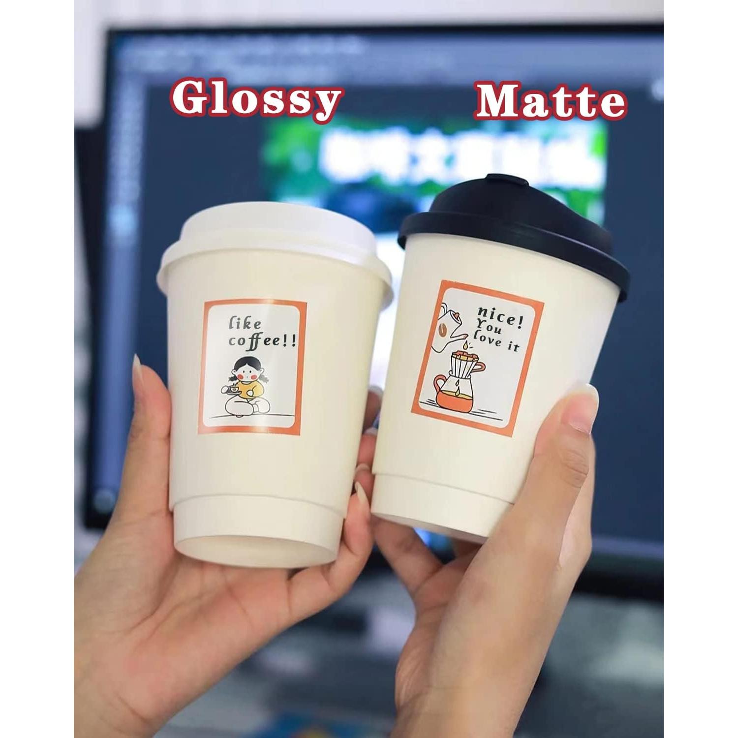 Papel Vinílico Imprimible Brillante Lzerking 200 Hojas 21.6x27.9 cm