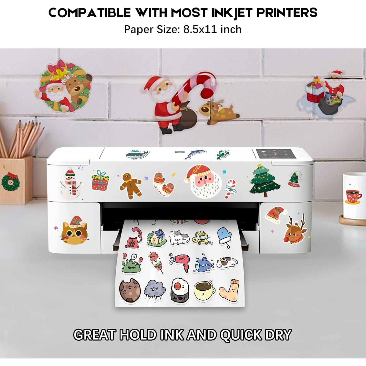 Papel de Etiquetas Transparentes Aevdor 120 Hojas 21.6x27.9 cm