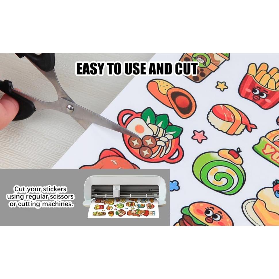 Papel de Etiquetas Transparentes Aevdor 120 Hojas 21.6x27.9 cm