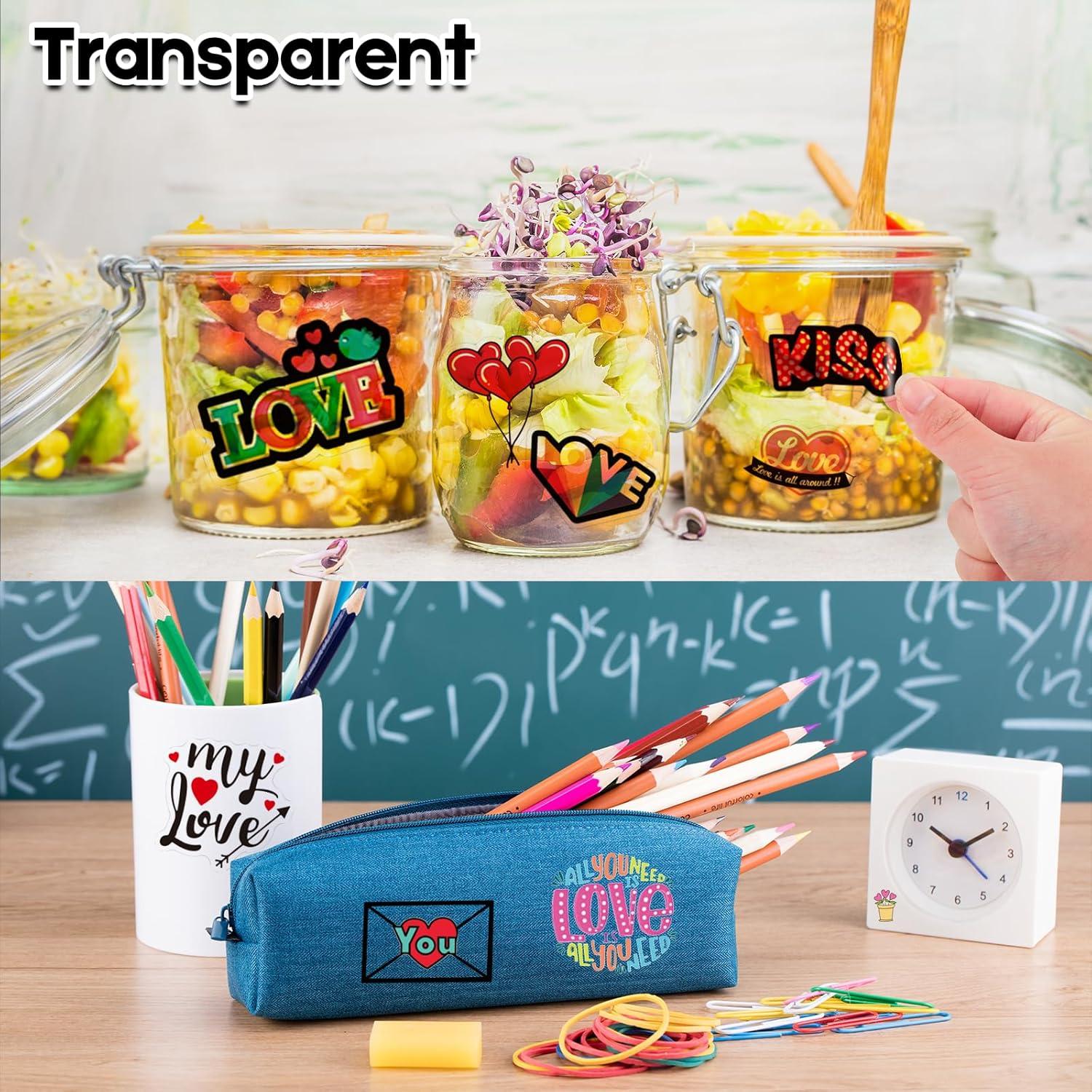 Papel de Etiquetas Transparentes Aevdor 120 Hojas 21.6x27.9 cm