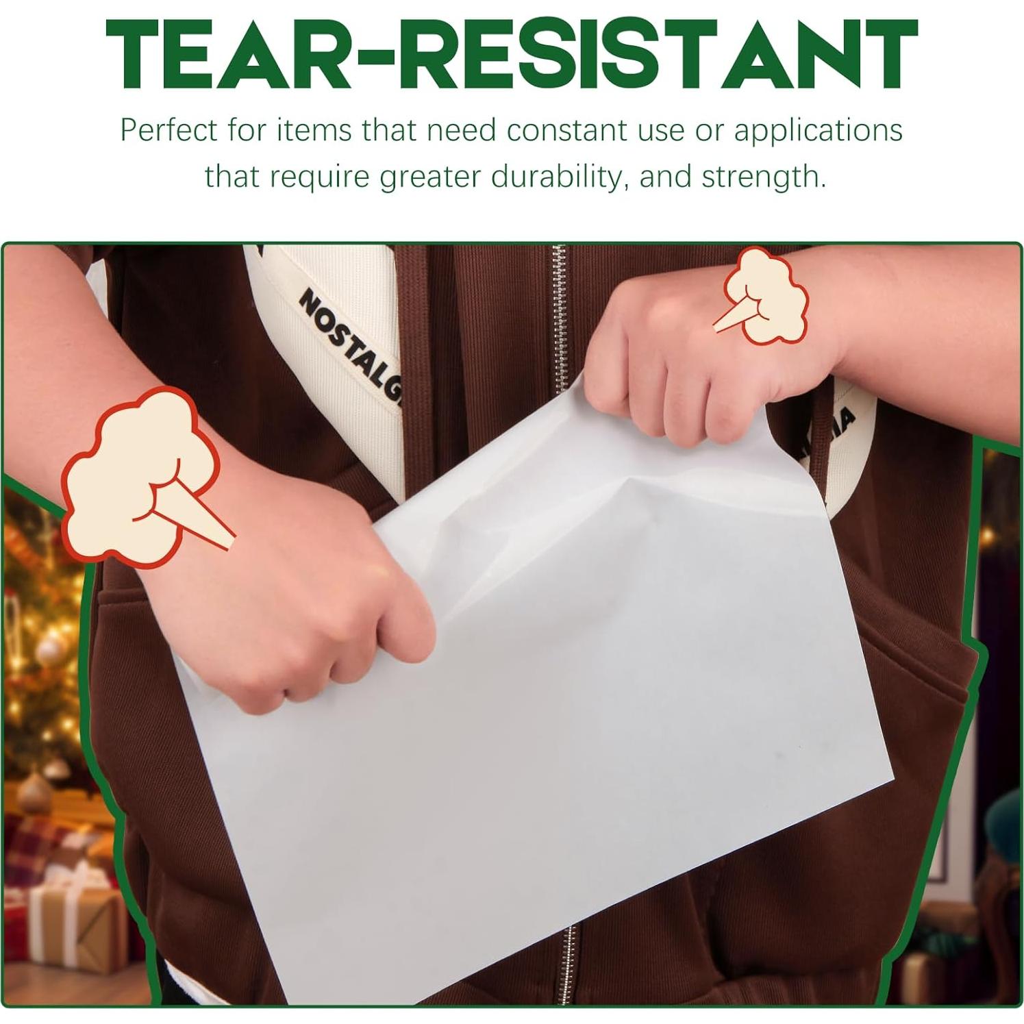 Papel de Etiquetas Transparentes Aevdor 120 Hojas 21.6x27.9 cm