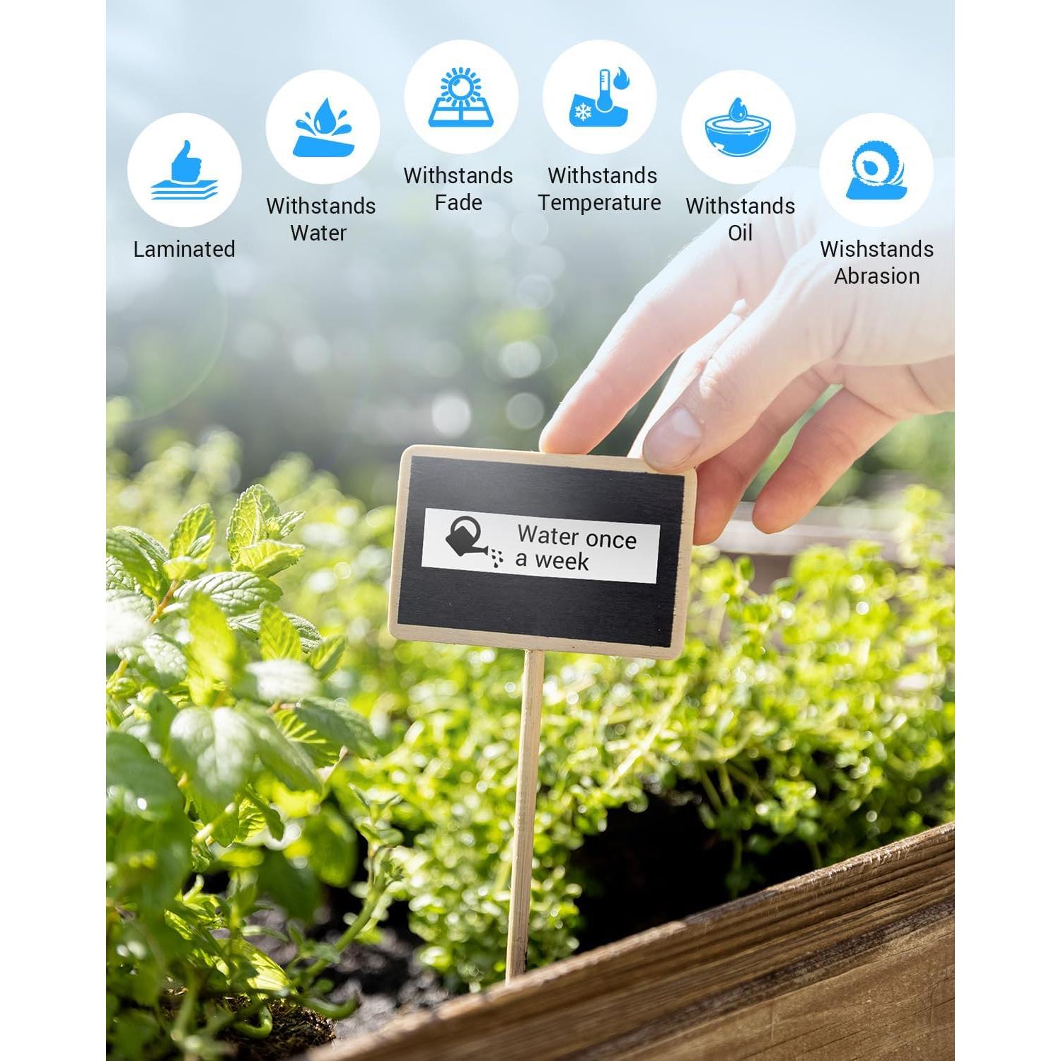 Cinta Laminada 18mm Macipa TZe-241 Negro sobre Blanco 6 Unidades