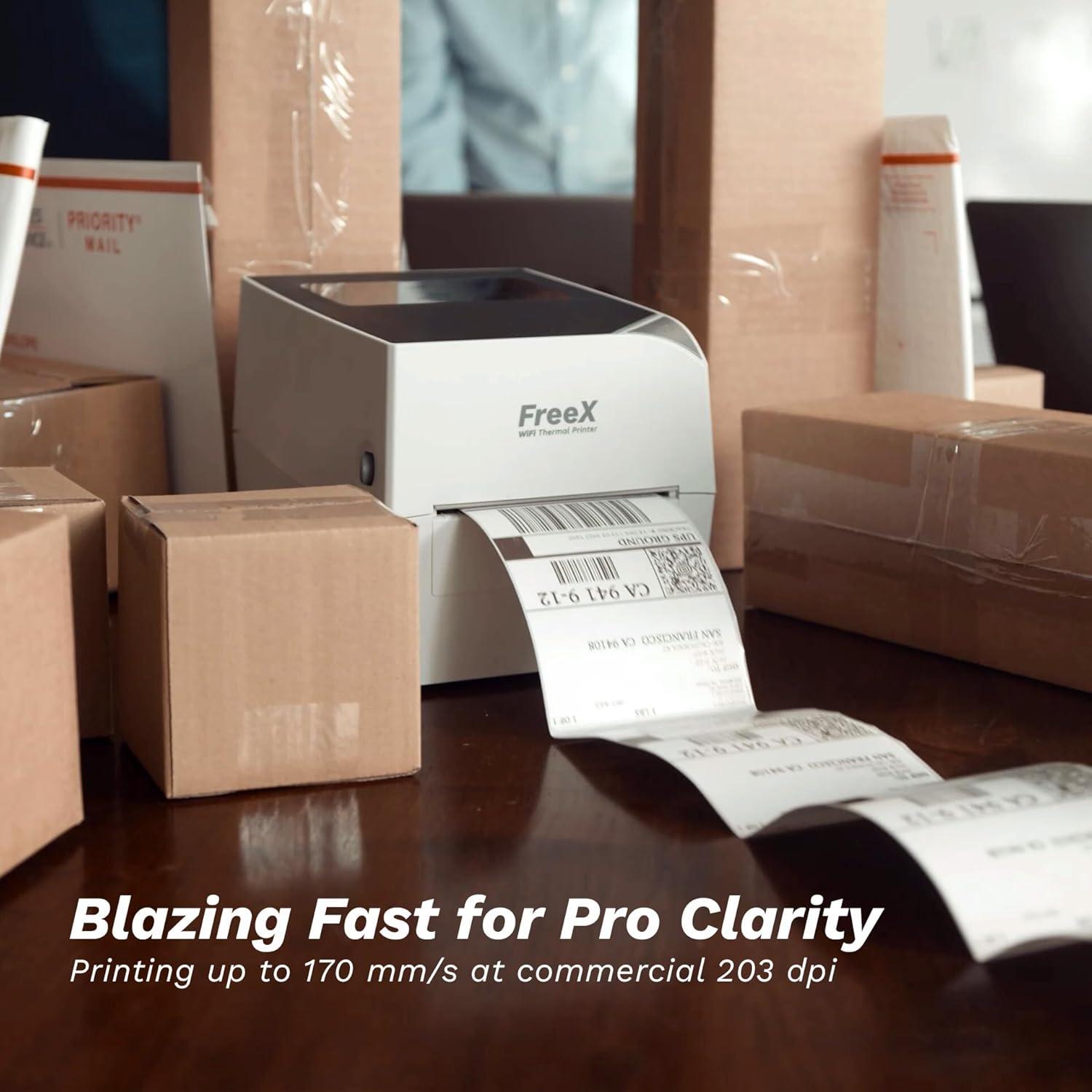 Impresora Térmica WiFiMAX FreeX 4x6 Inalámbrica AirPrint