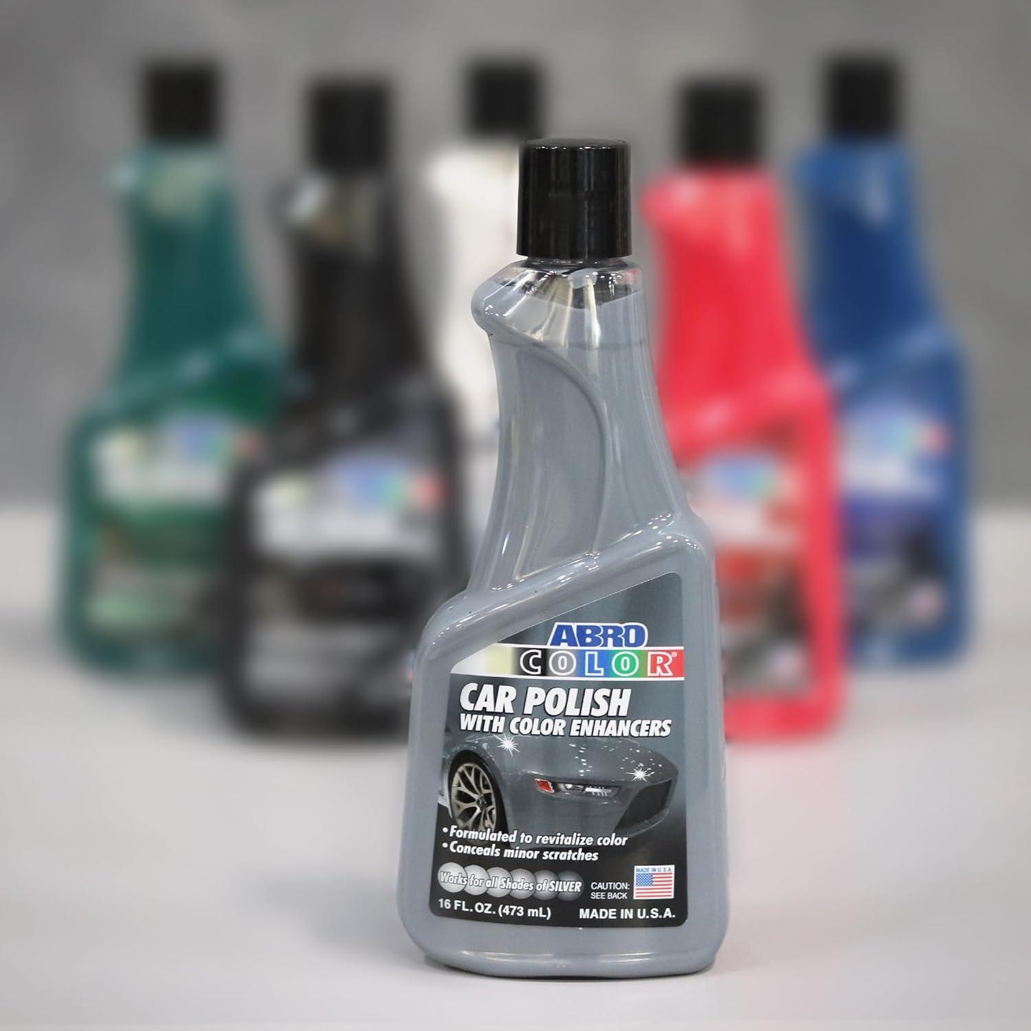 ABRO Pulidor de Coche Plateado 473 ml - Removedor de Rayones