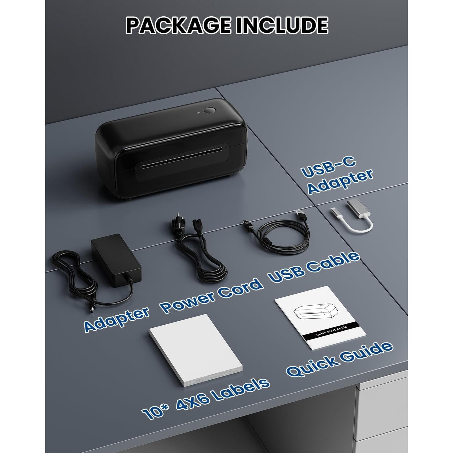 Impresora de Etiquetas Térmicas Bluetooth Phomemo 246S 4x6