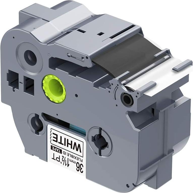 Cinta de Etiquetas IDIK 36mm x 8m Negro sobre Blanco para Brother