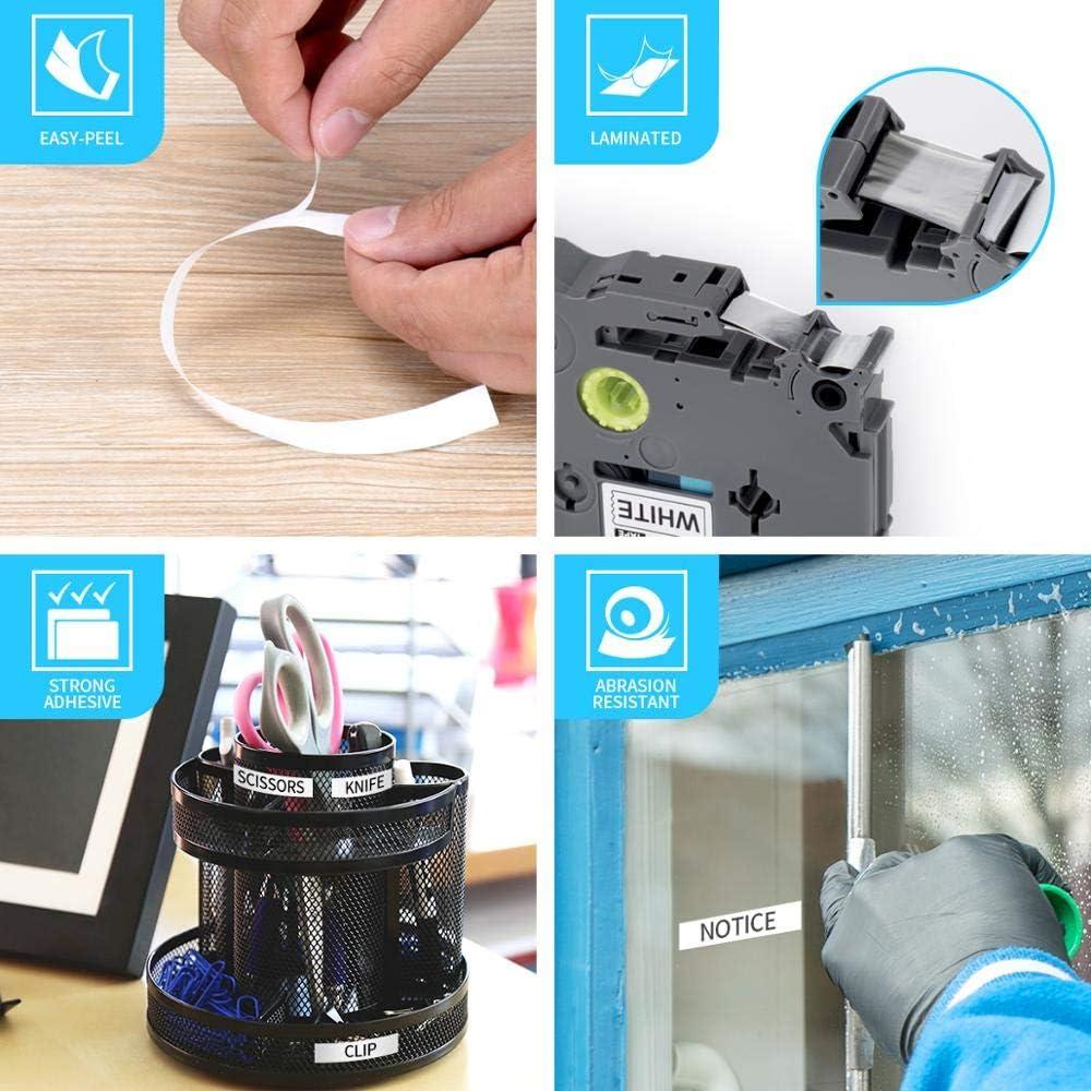 Cinta de Etiquetas IDIK 9mm x 8m Compatible Brother P-Touch