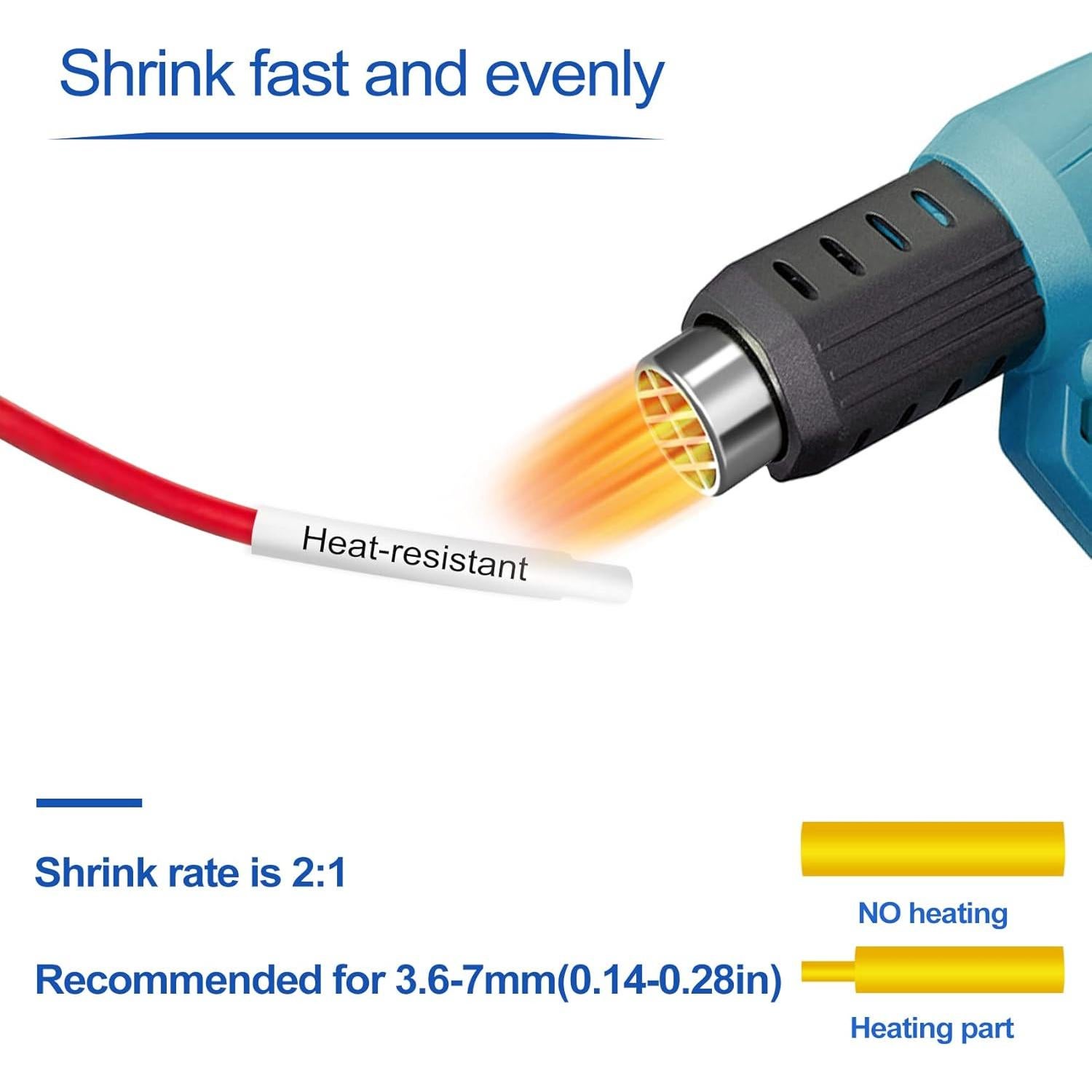 Cintas de Etiqueta Termocontraíble BOYEEZON HSe-231/631 11.7mm x 1.5m