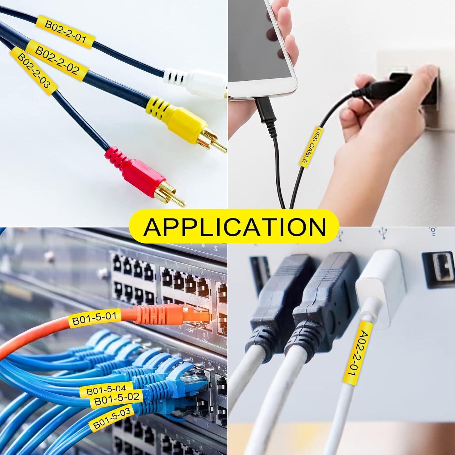Cintas de Etiqueta Termocontraíble BOYEEZON HSe-231/631 11.7mm x 1.5m